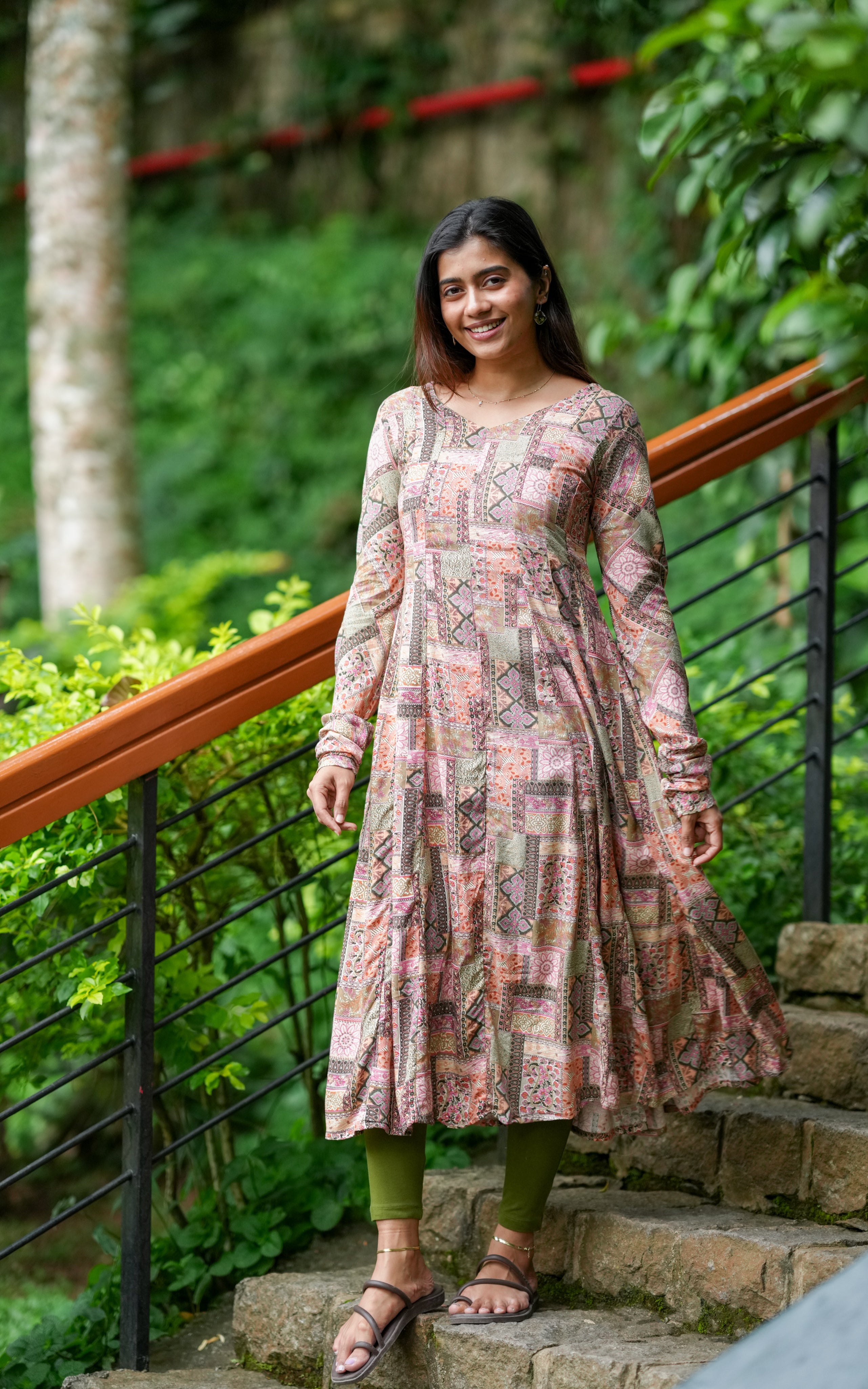 
Ethnic gown style
