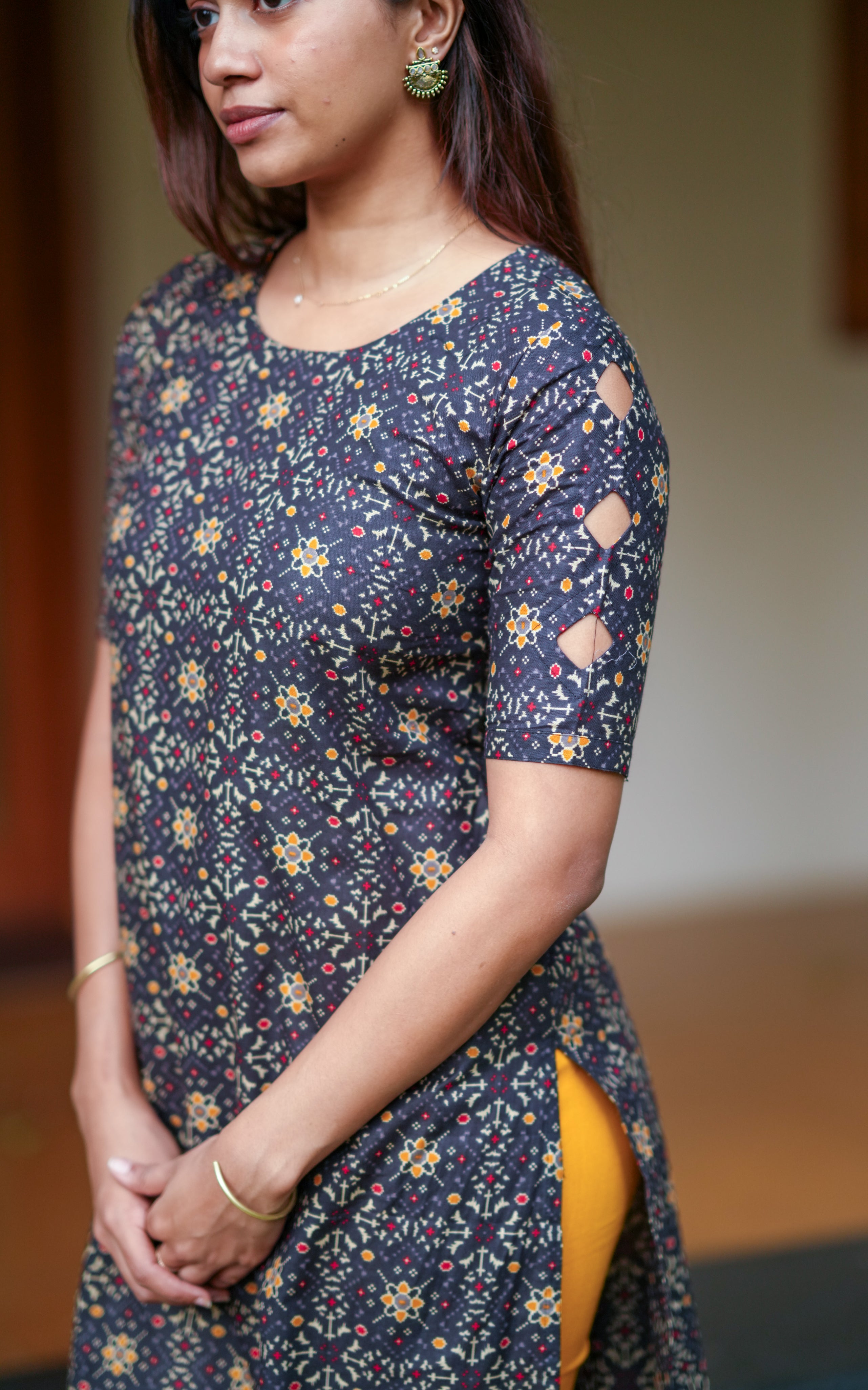 Cotton straight kurti