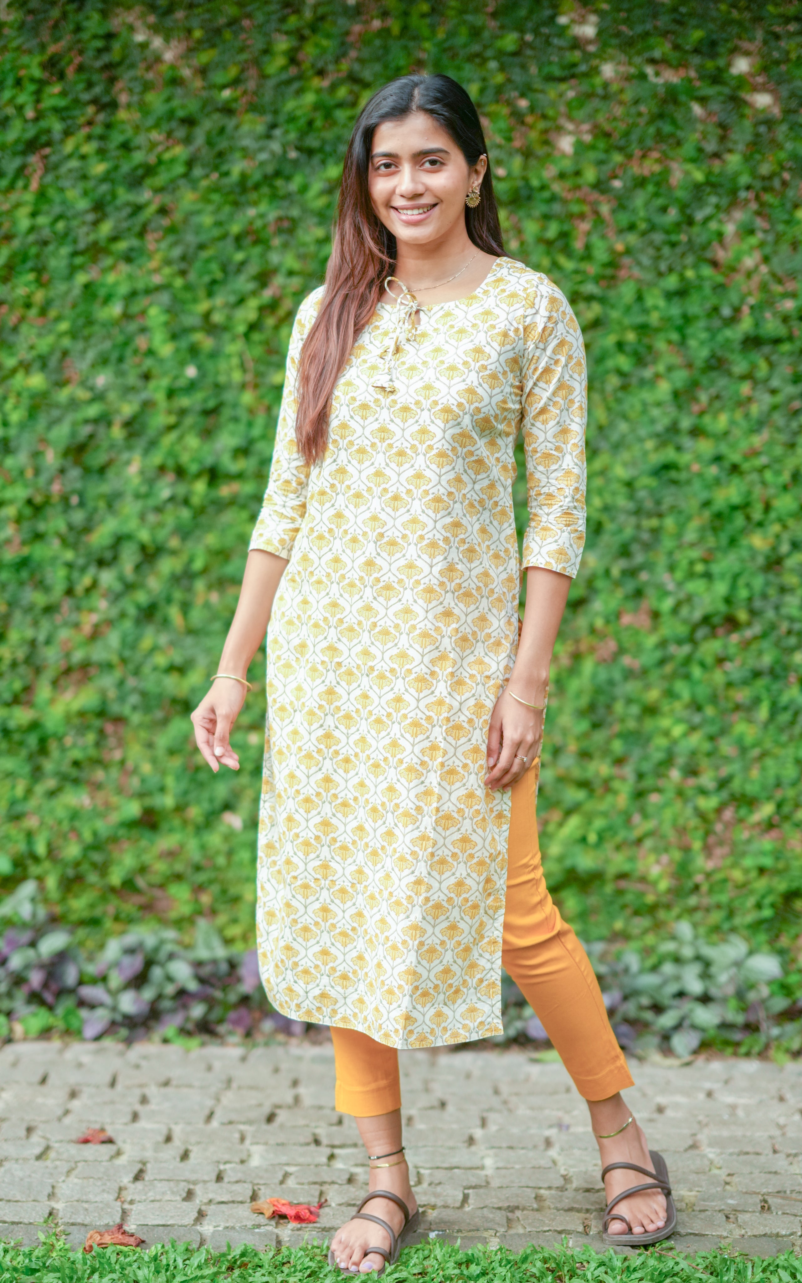 A beautifully crafted ethnic outfit blending elegance and everyday comfort, perfect for festive or casual moments
