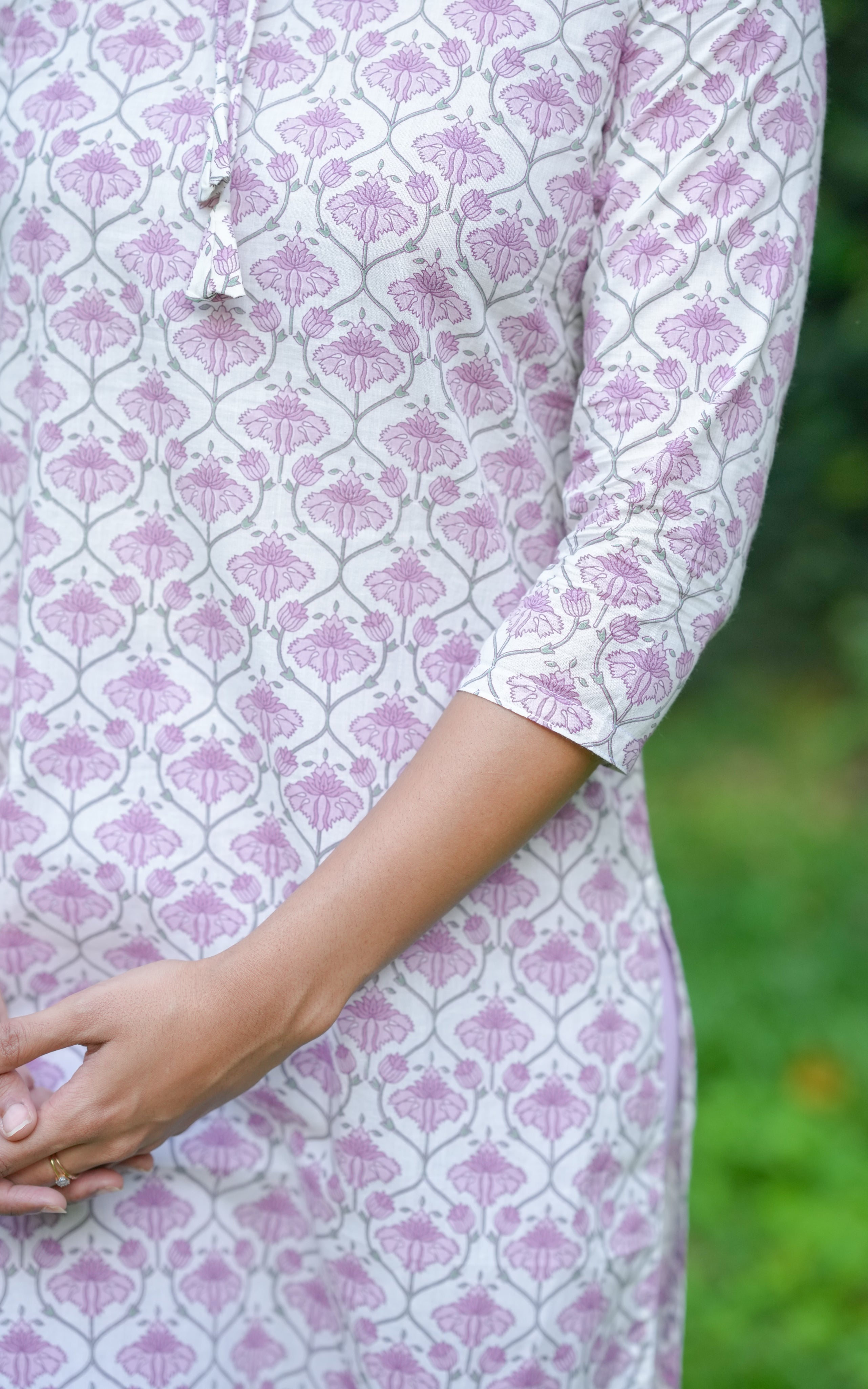 Simple straight kurti with round neck