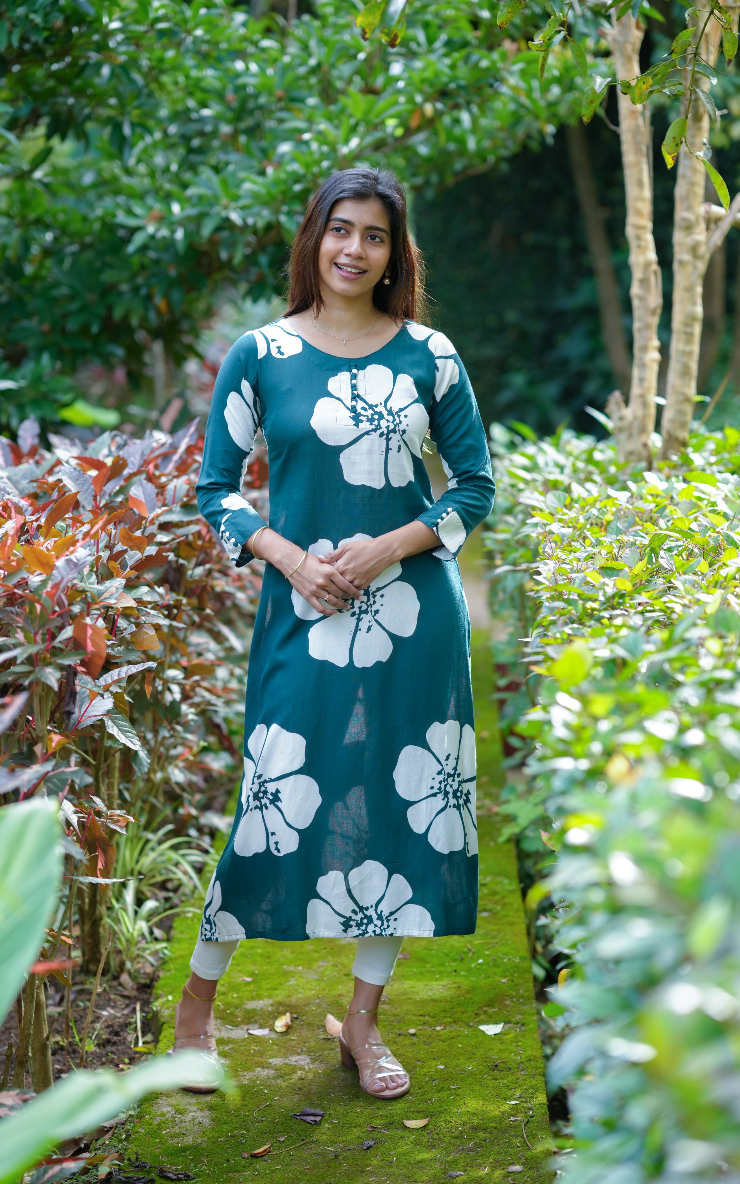 Straight-cut kurti.