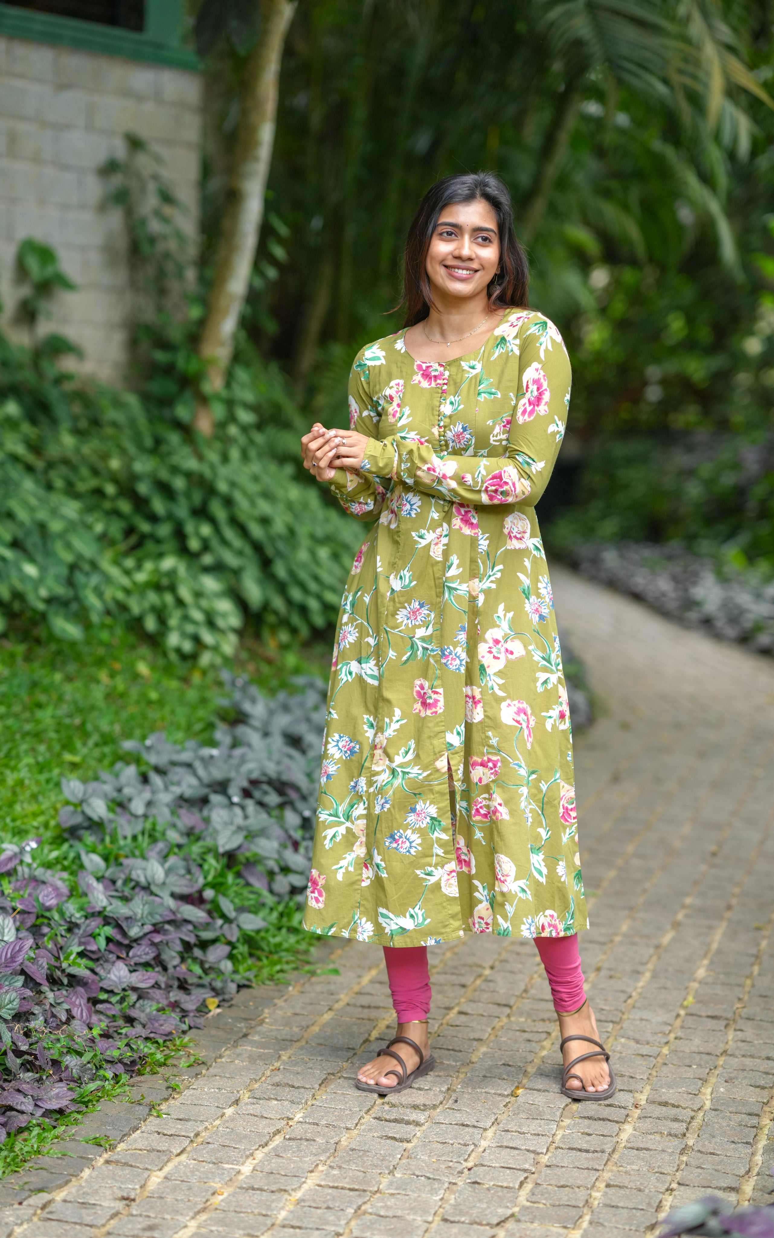Cotton A-line kurti