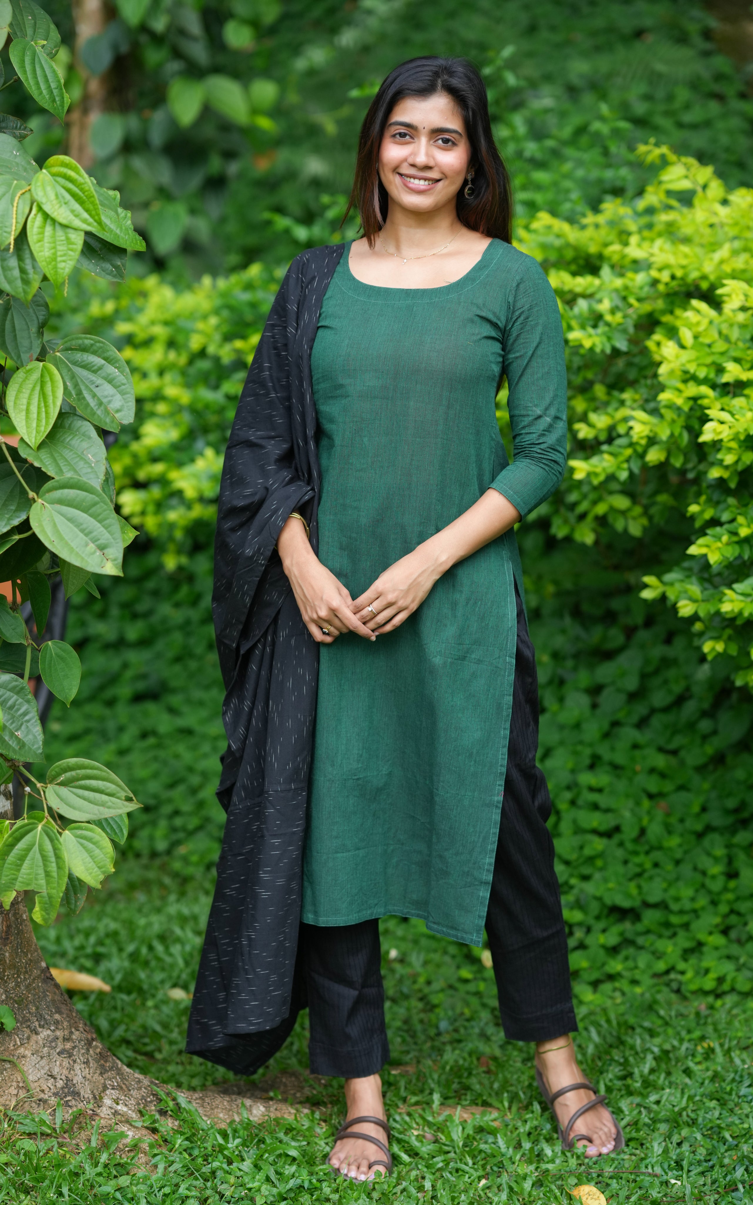 Chameli Green (Kurti+Dupatta)
