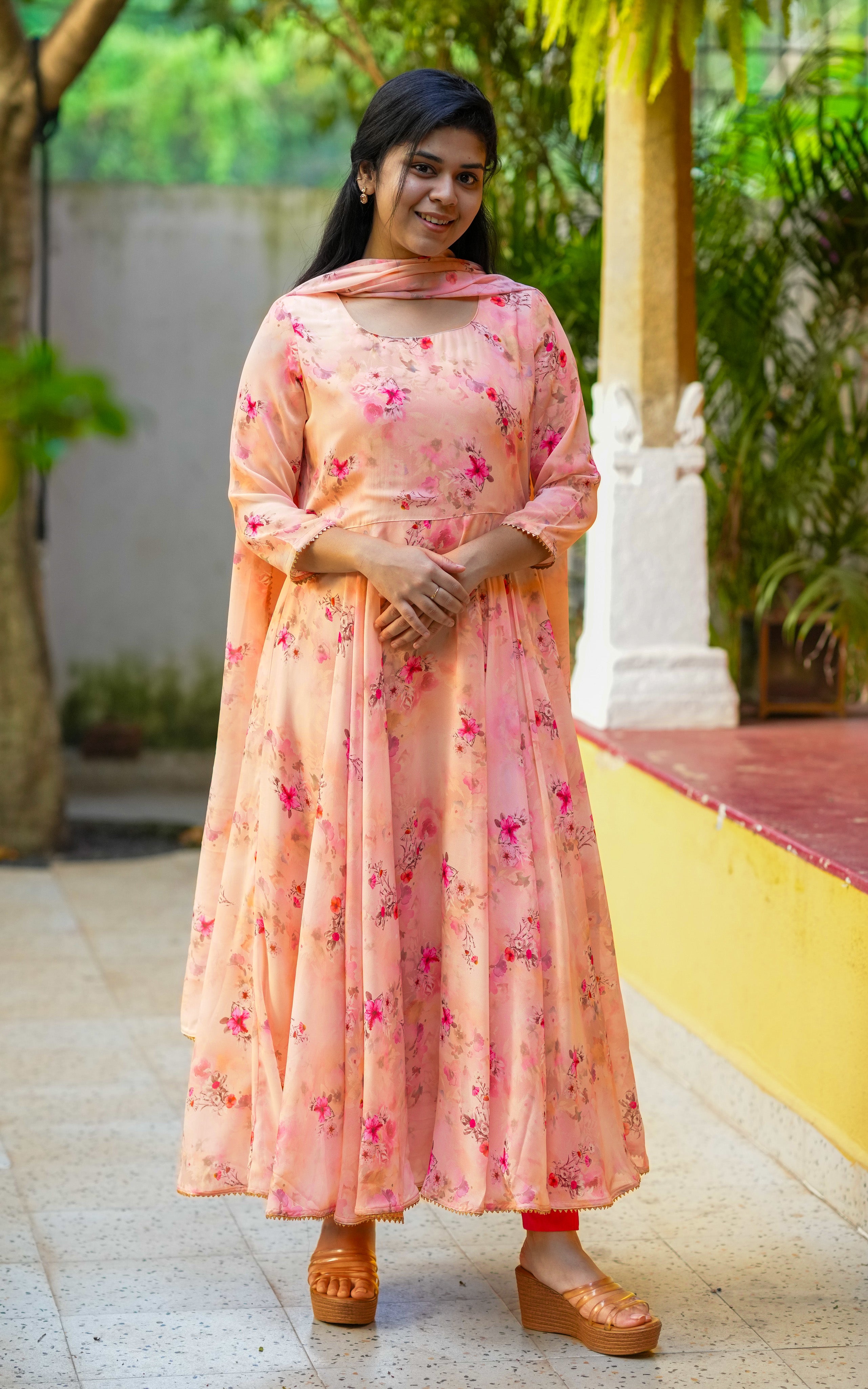  Georgette anarkali for women