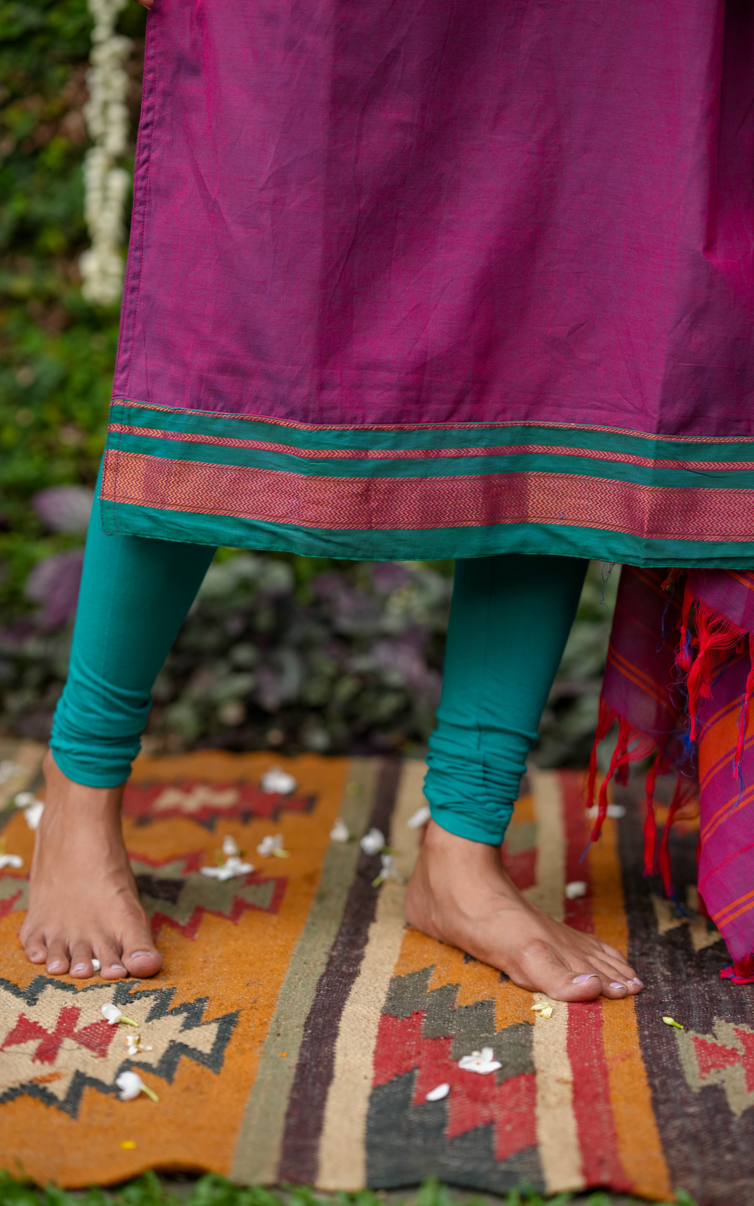 Straight kurti with side slits