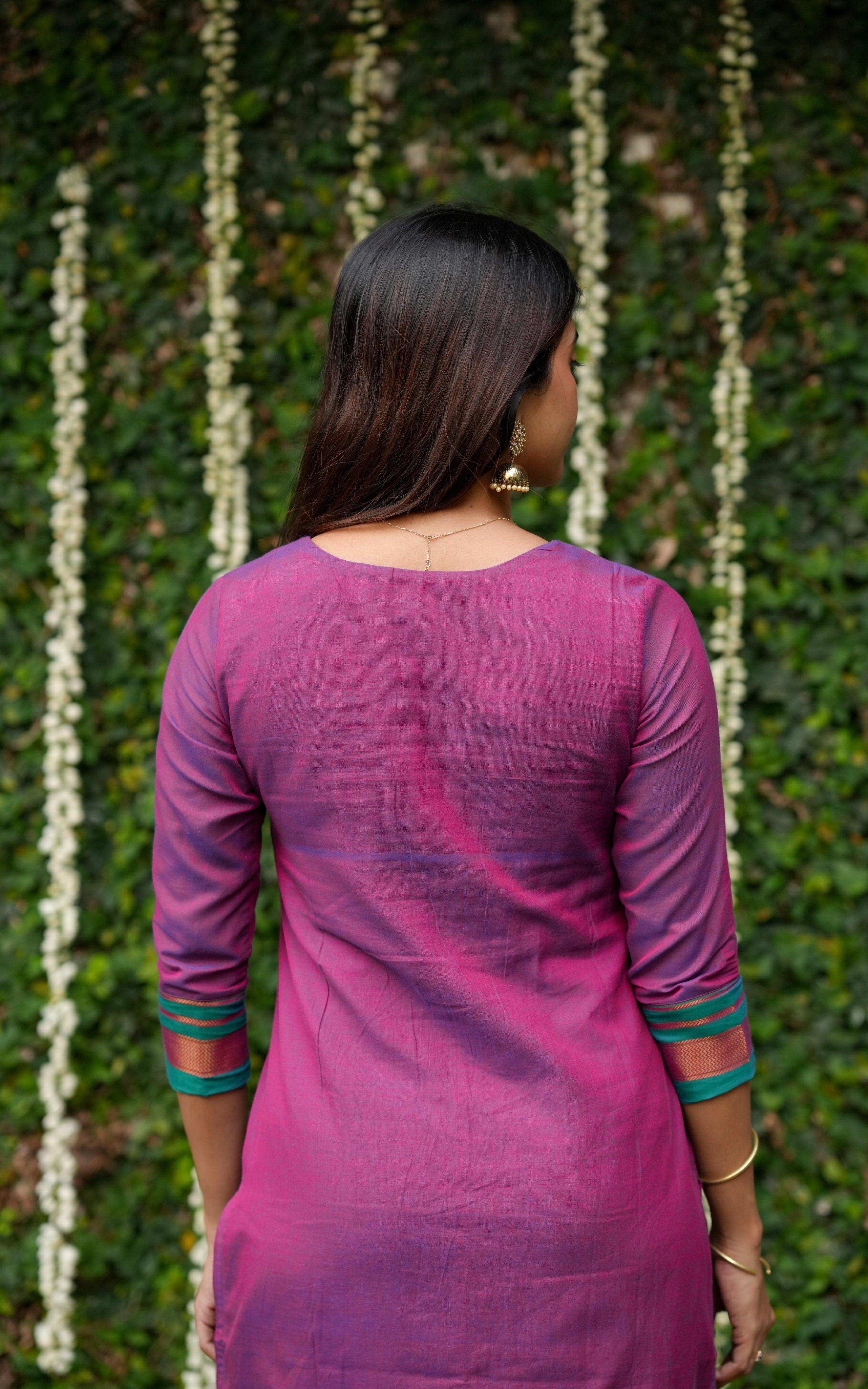 Festive straight kurti set