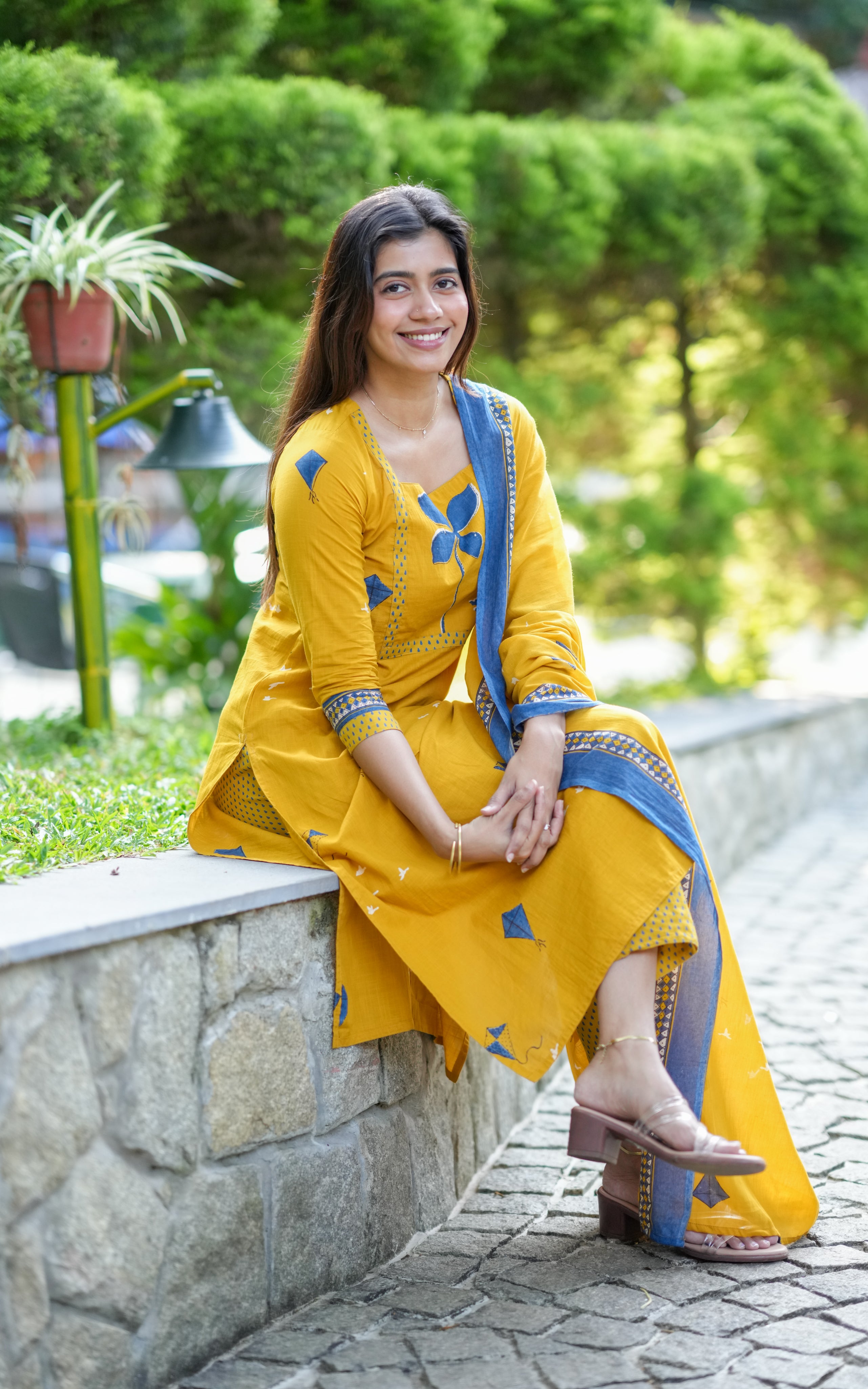 Straight-cut kurti set for women
