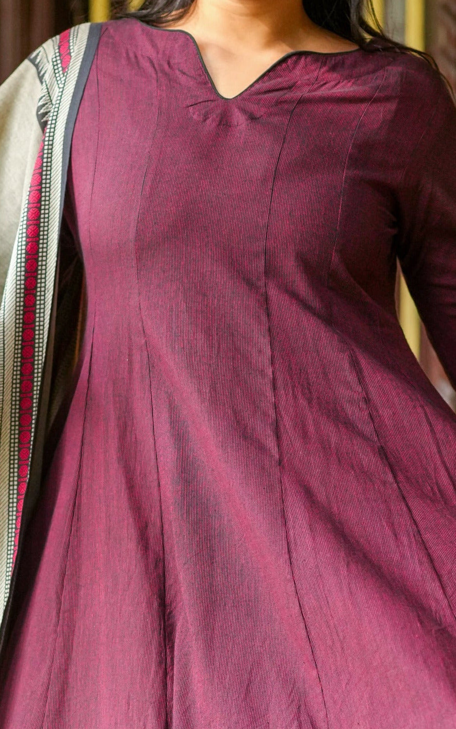 Menmozhi A (Kurti+Dupatta)