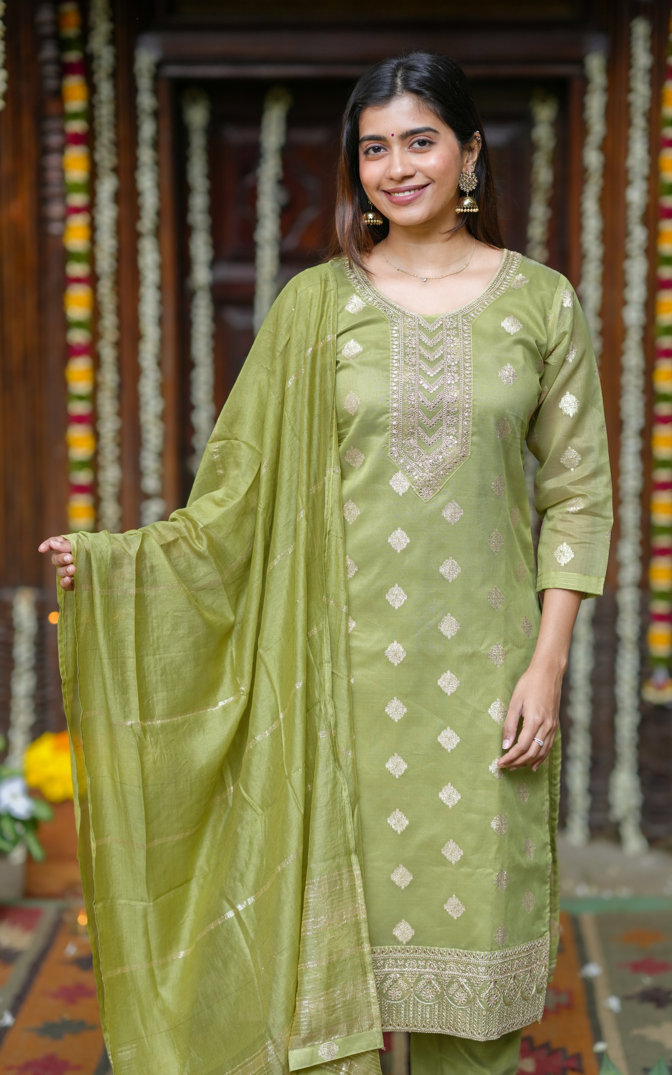 Pradeepa A (Kurti+Pant+Dupatta)