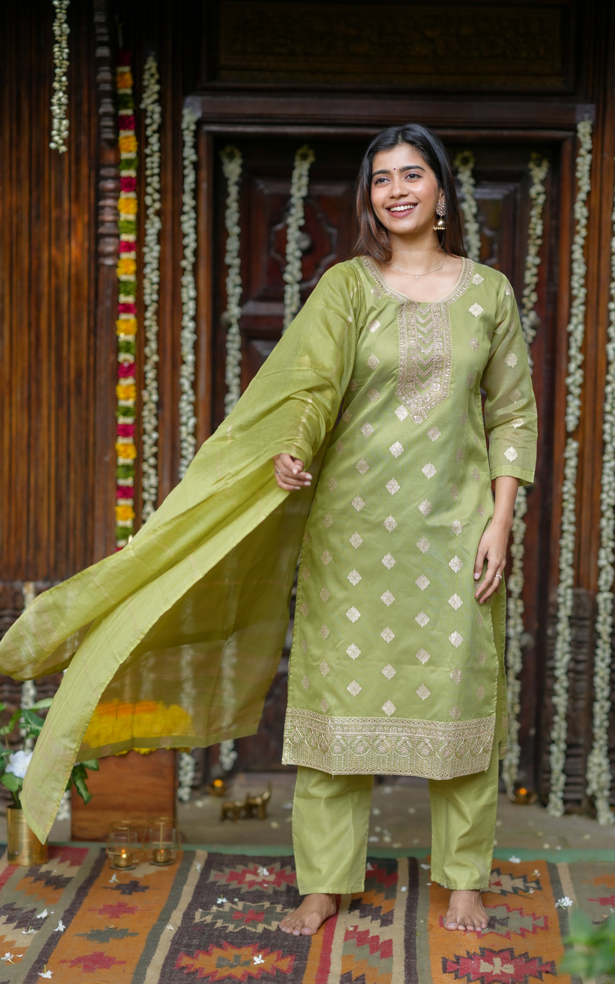 Pradeepa A (Kurti+Pant+Dupatta)