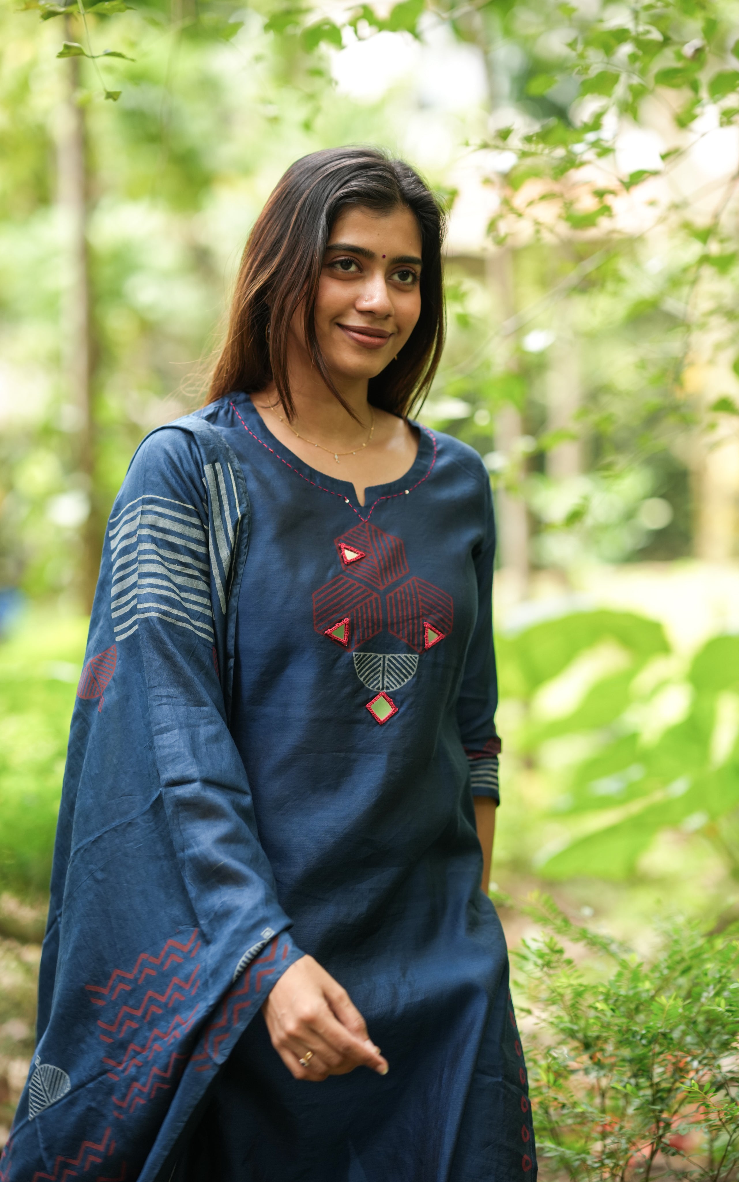 navy blue kurti