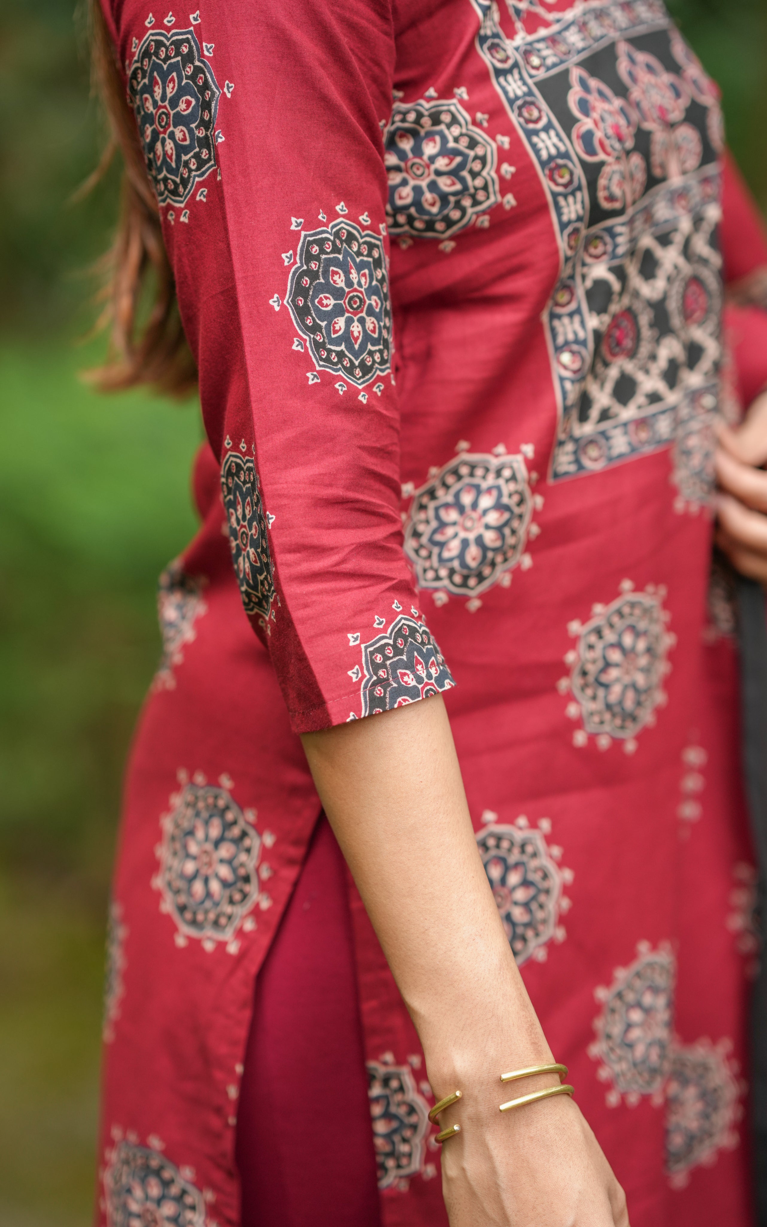 Straight kurti with dupatta and pants