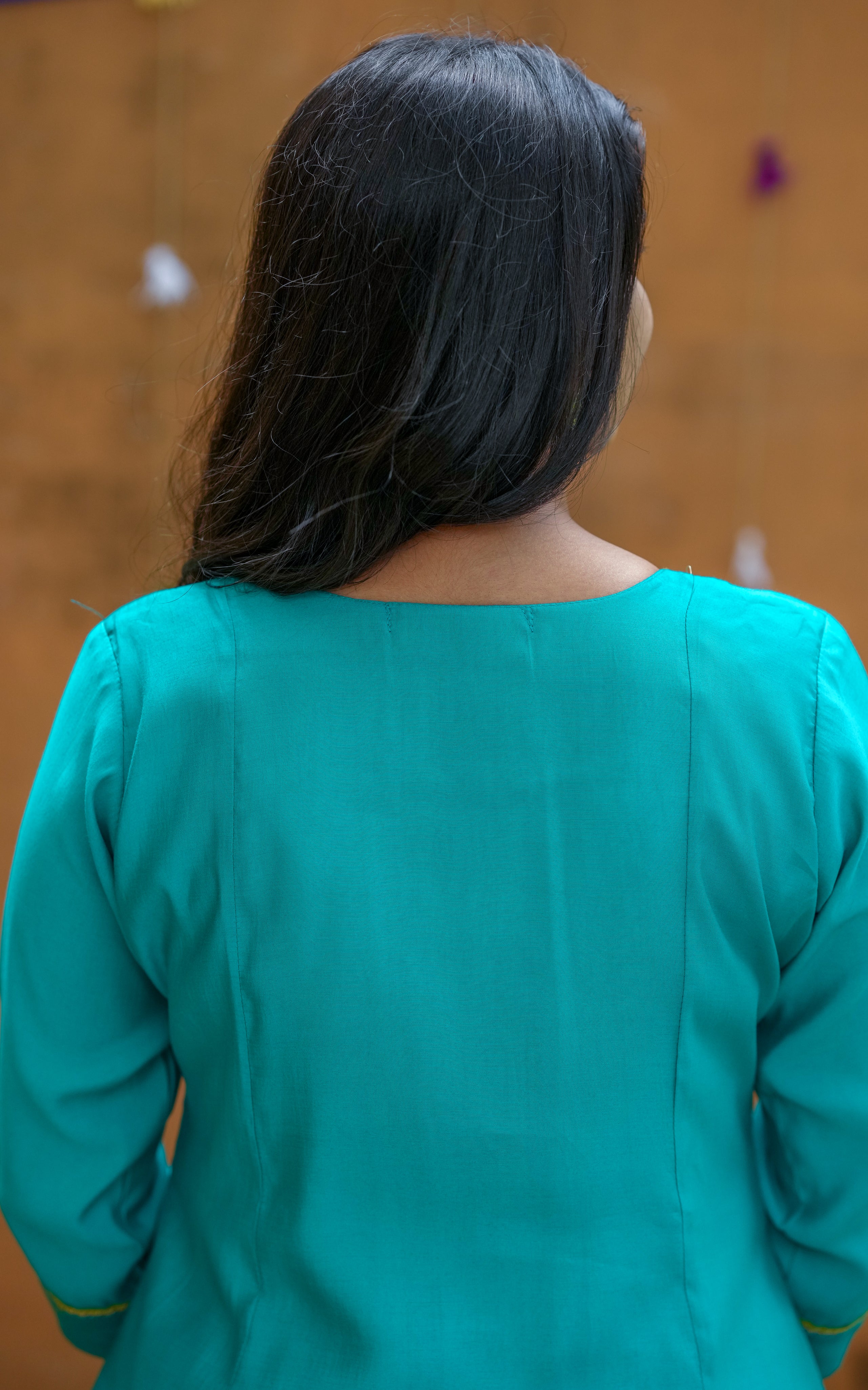 three fourth sleeve kurti for women