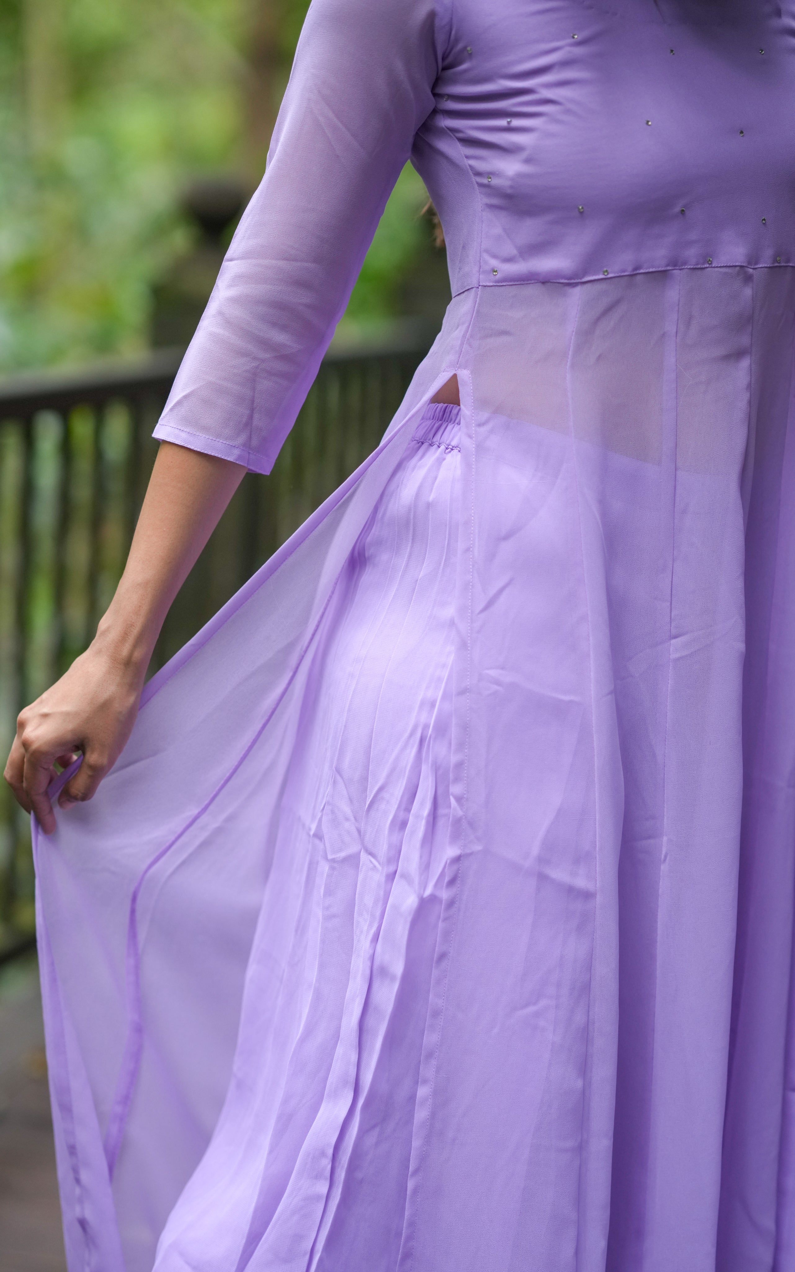 lavender color kurti