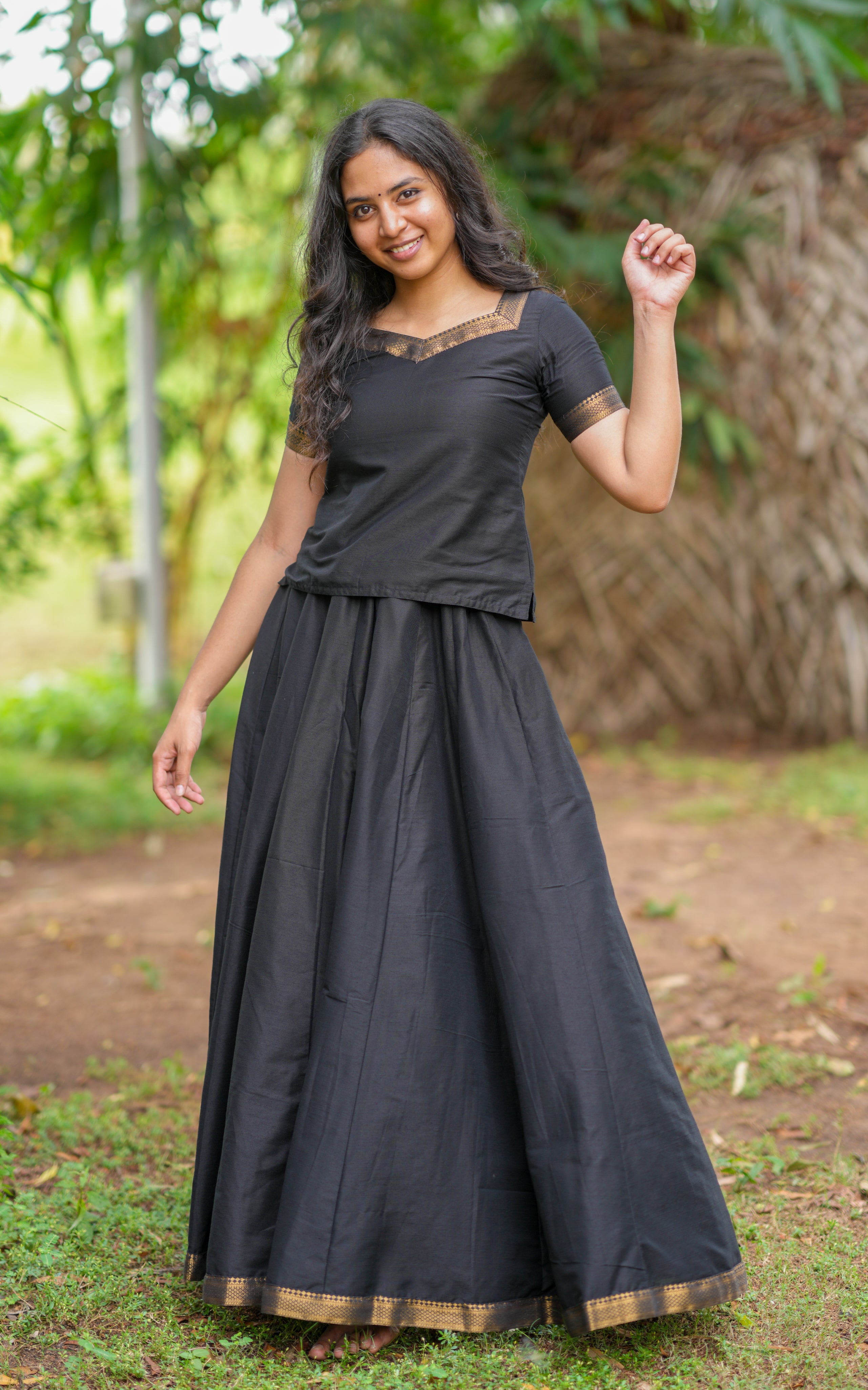 Sutri Varum Bhoomi Bhavana (Top+Skirt) (DELIVERY TIME 40-45 DAYS)