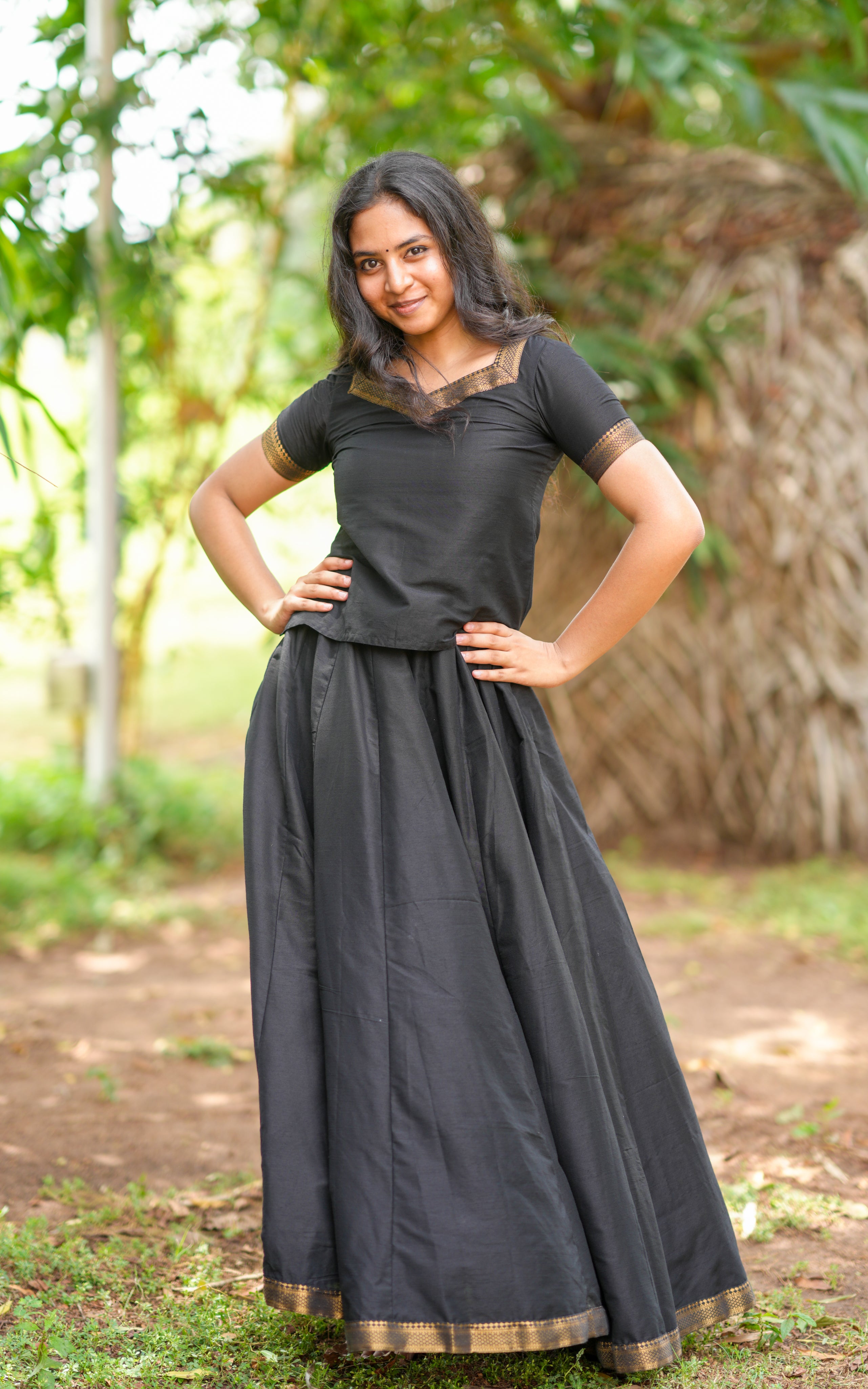 Sutri Varum Bhoomi Bhavana (Top+Skirt) (DELIVERY TIME 40-45 DAYS)