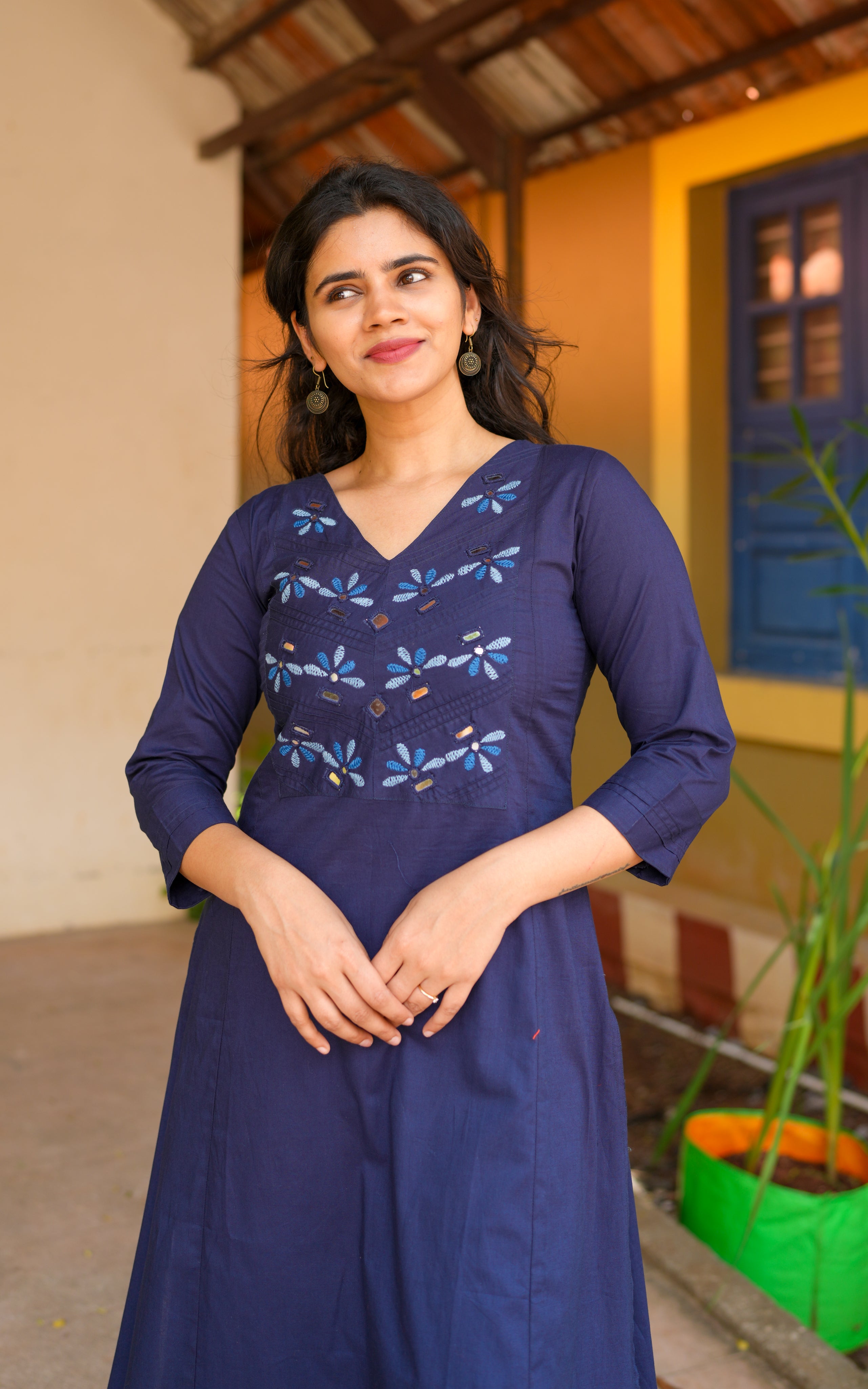 Neelamegam Navy Blue