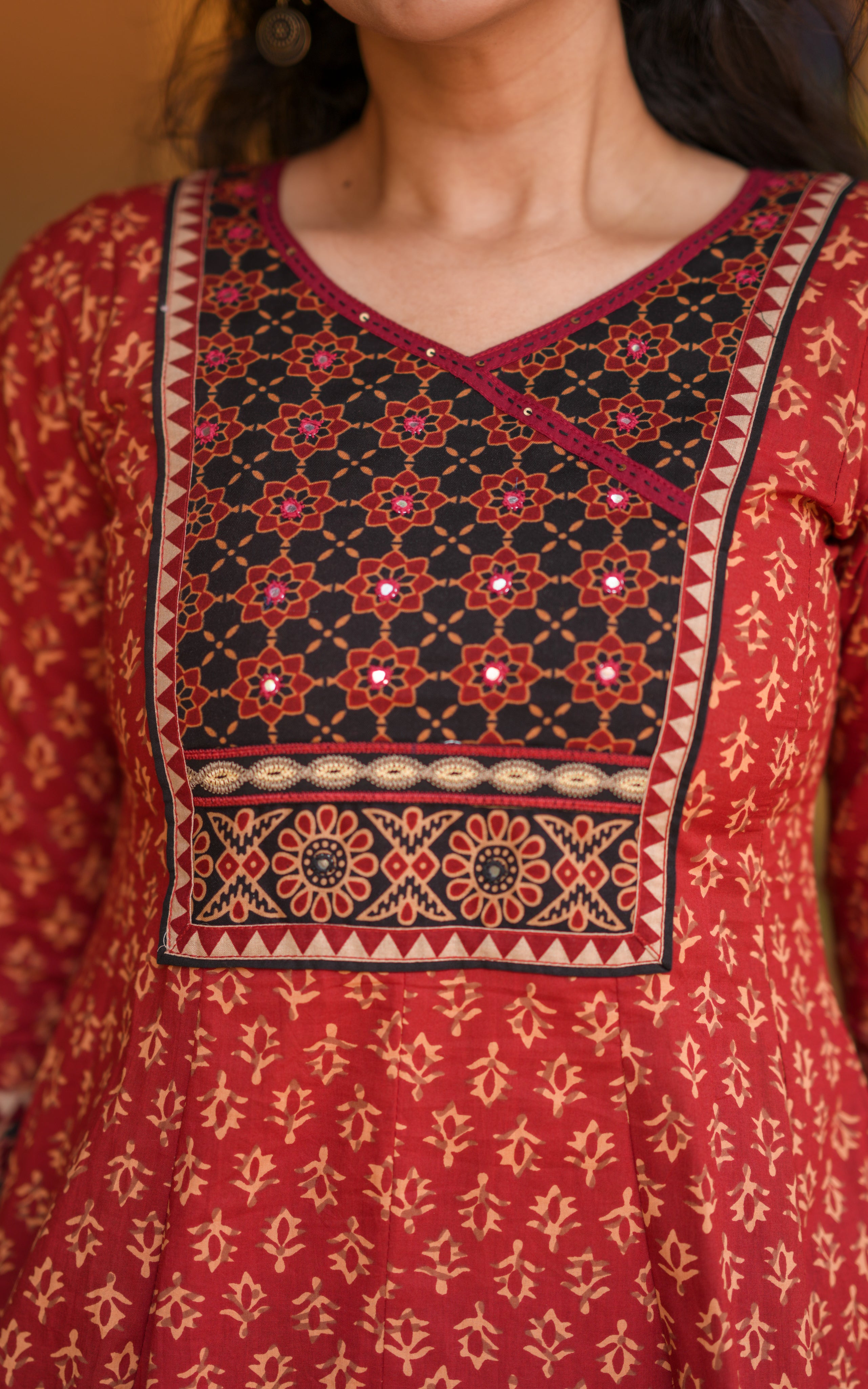 Meghana Brick Red