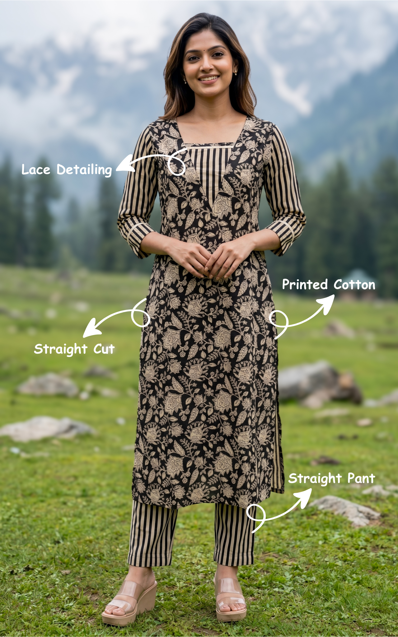 Siloni A (Kurti+Pant)
