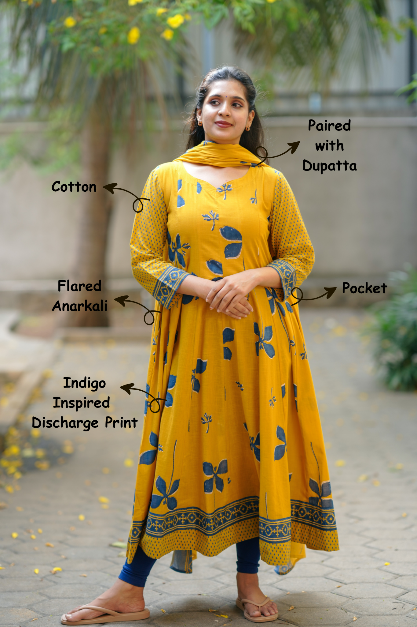 Manjal Malar (Kurti+Dupatta)
