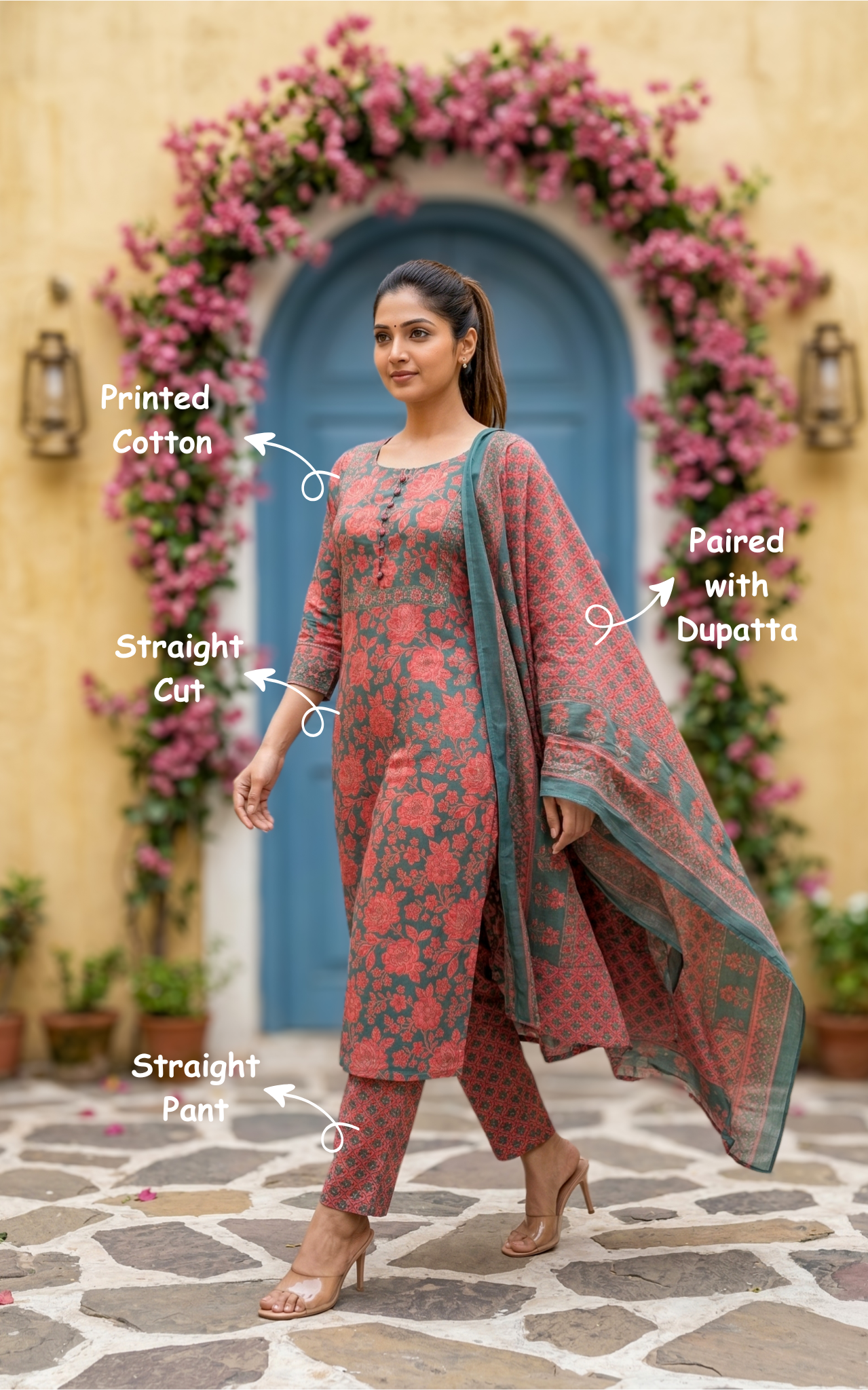 Daily wear breathable printed cotton kurti set
Traditional printed cotton kurti with dupatta set for women
Stylish printed cotton kurti for everyday wear
Comfortable and trendy cotton kurti set for women