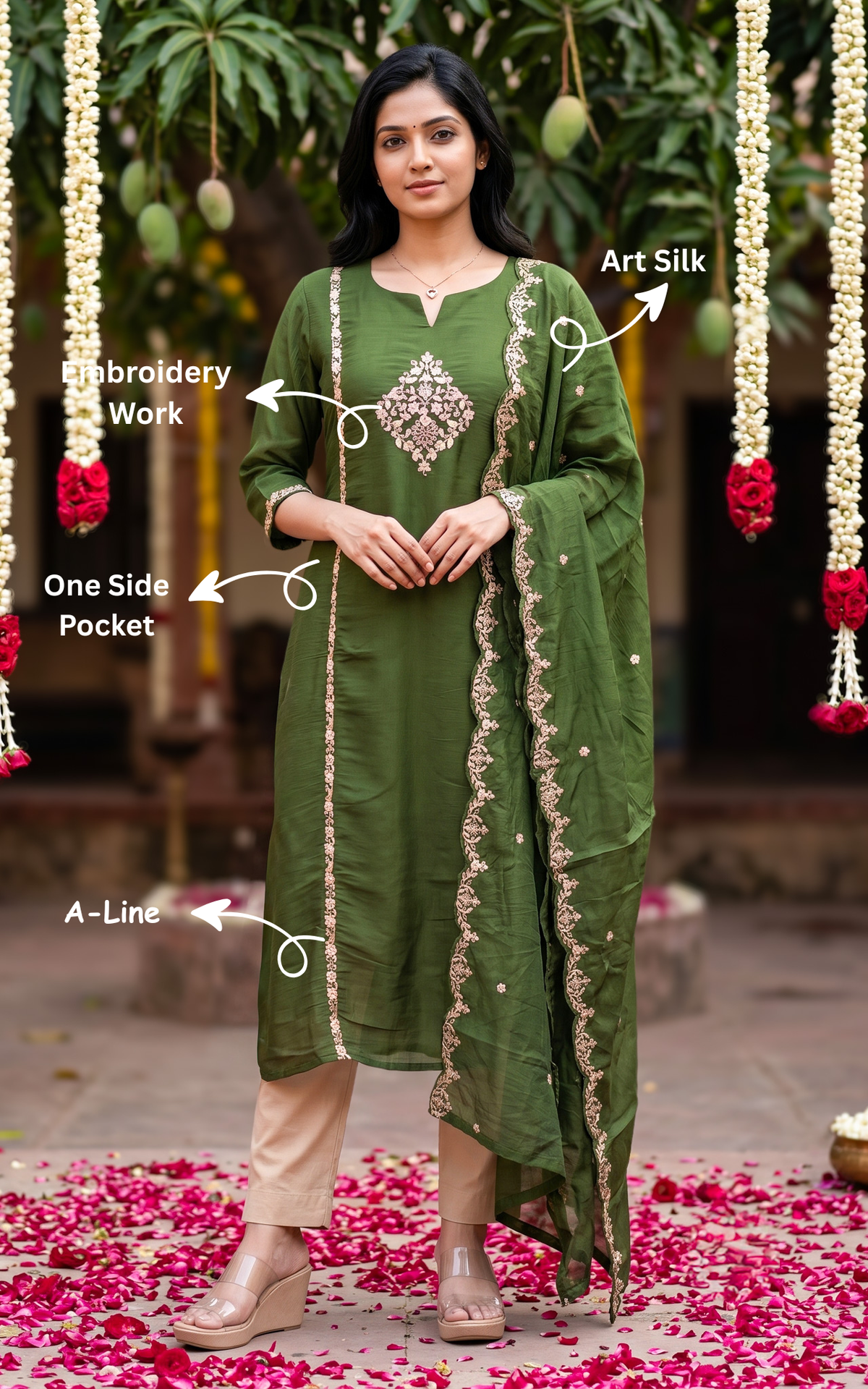 Zayara B (Kurti+Dupatta)