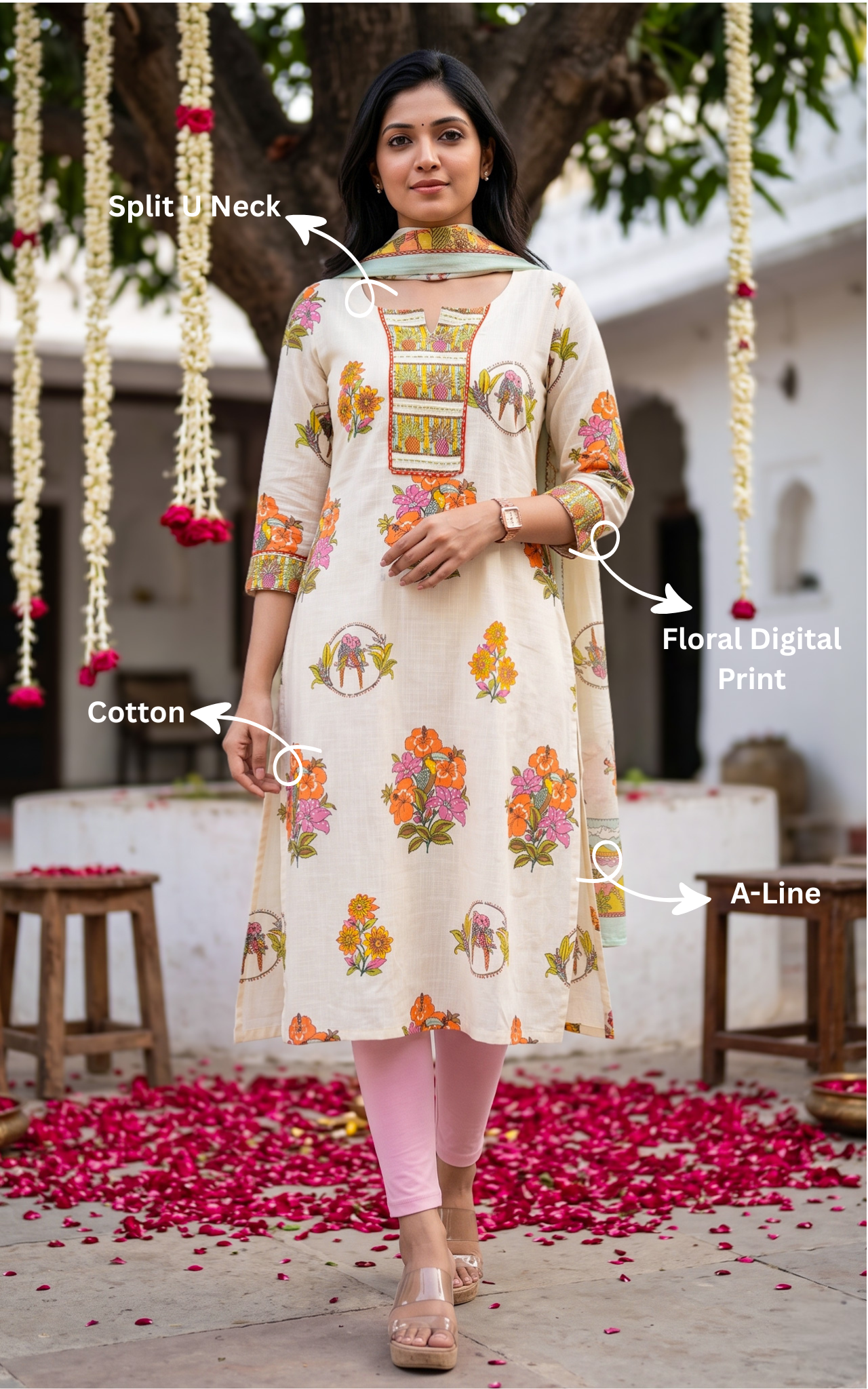 Linda (Kurti+Dupatta)