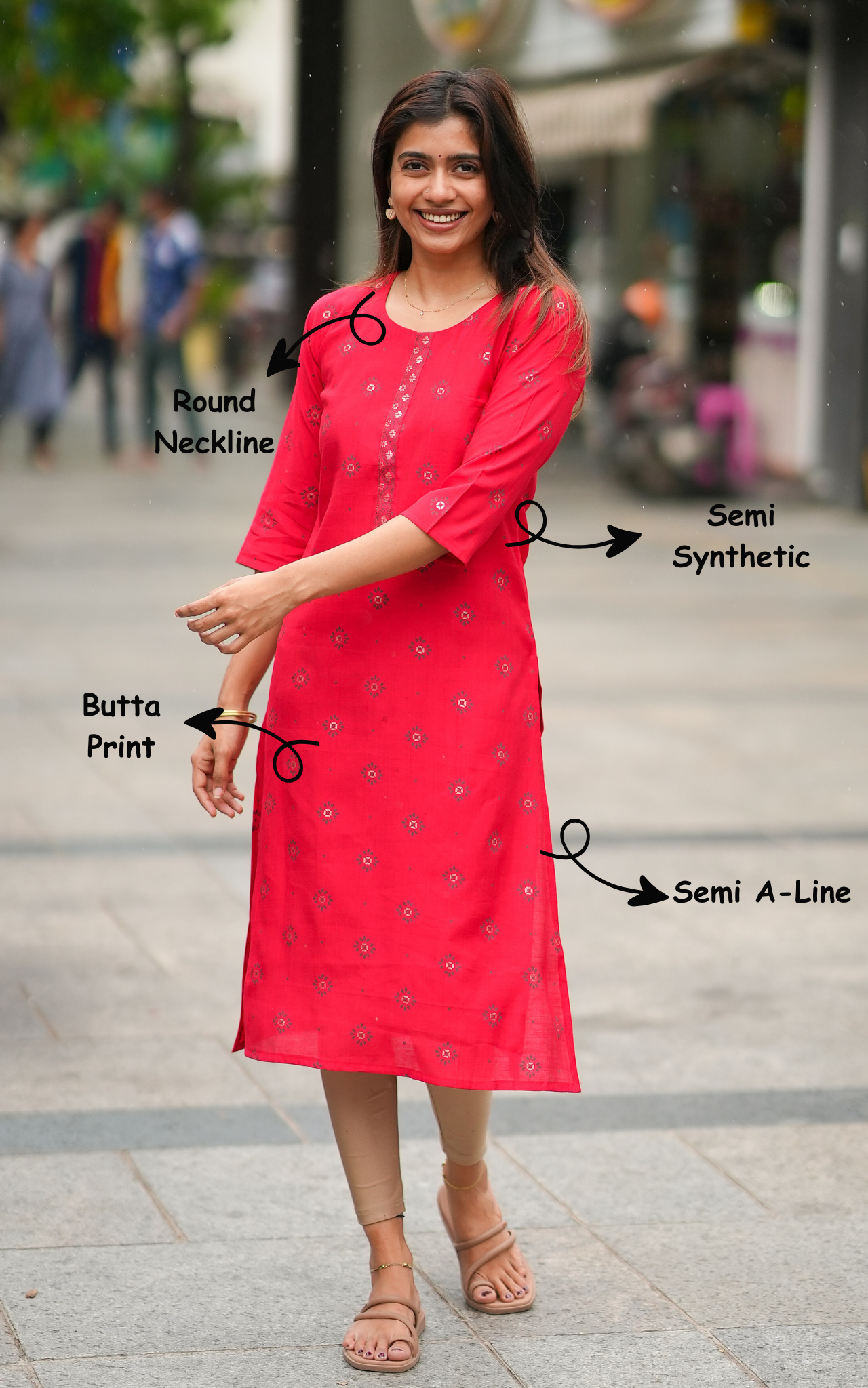 Semi Aline kurti for women