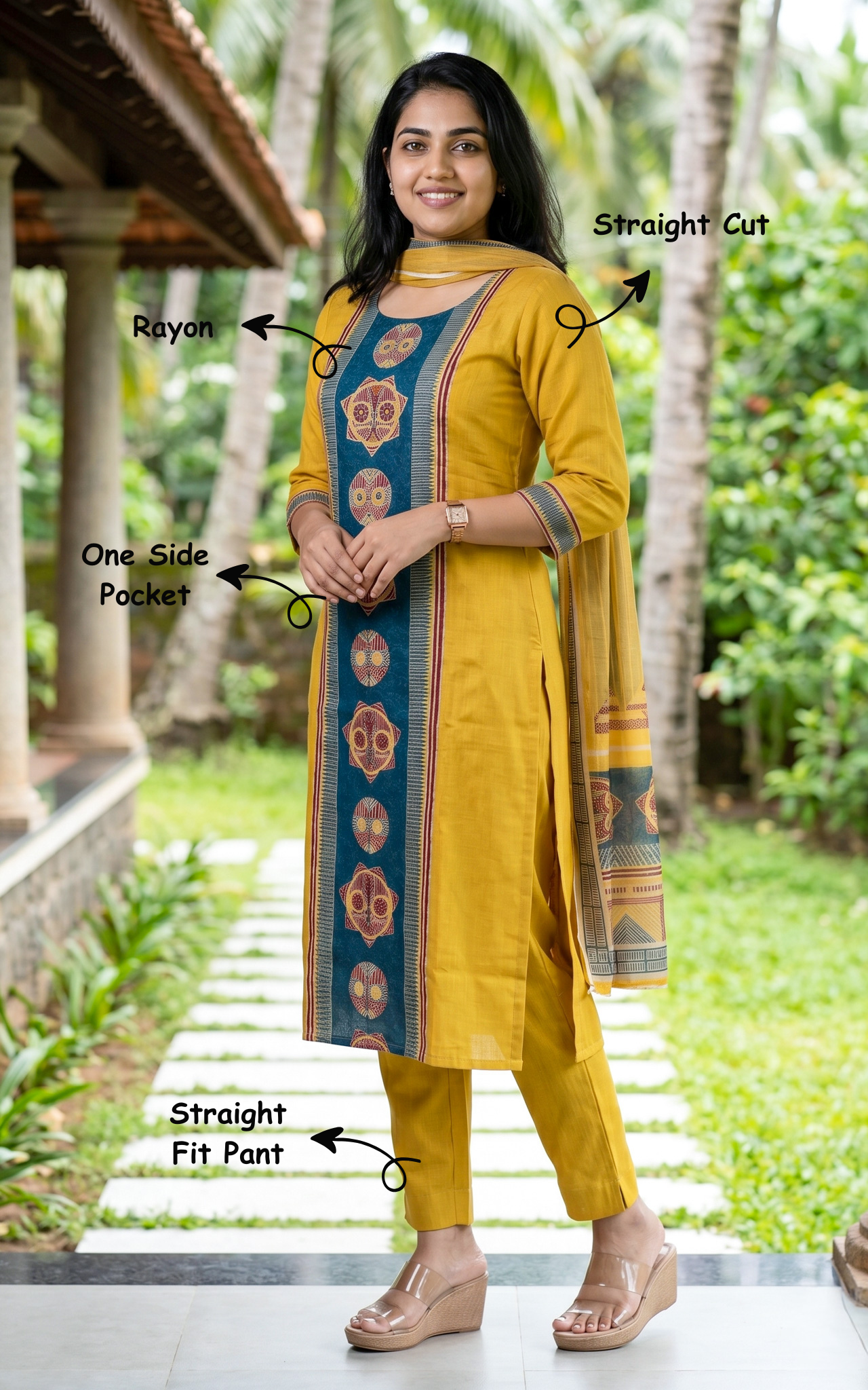 Rogini (Kurti+Pant+Dupatta)