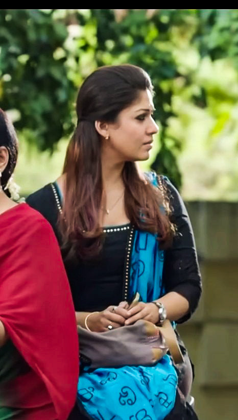 Straight-cut Pattiyala-style kurti designed as a movie recreation of Nayanthara’s outfit.