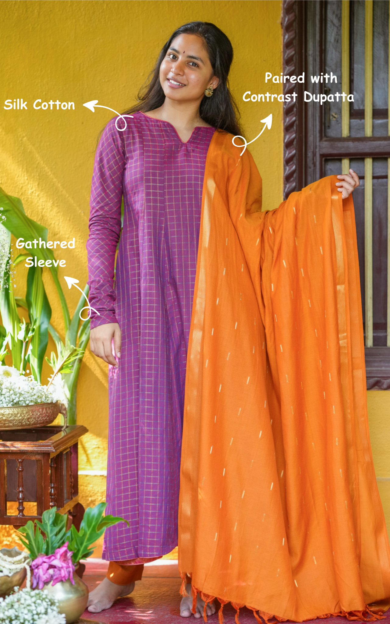Menmozhi C (Kurti+Dupatta)