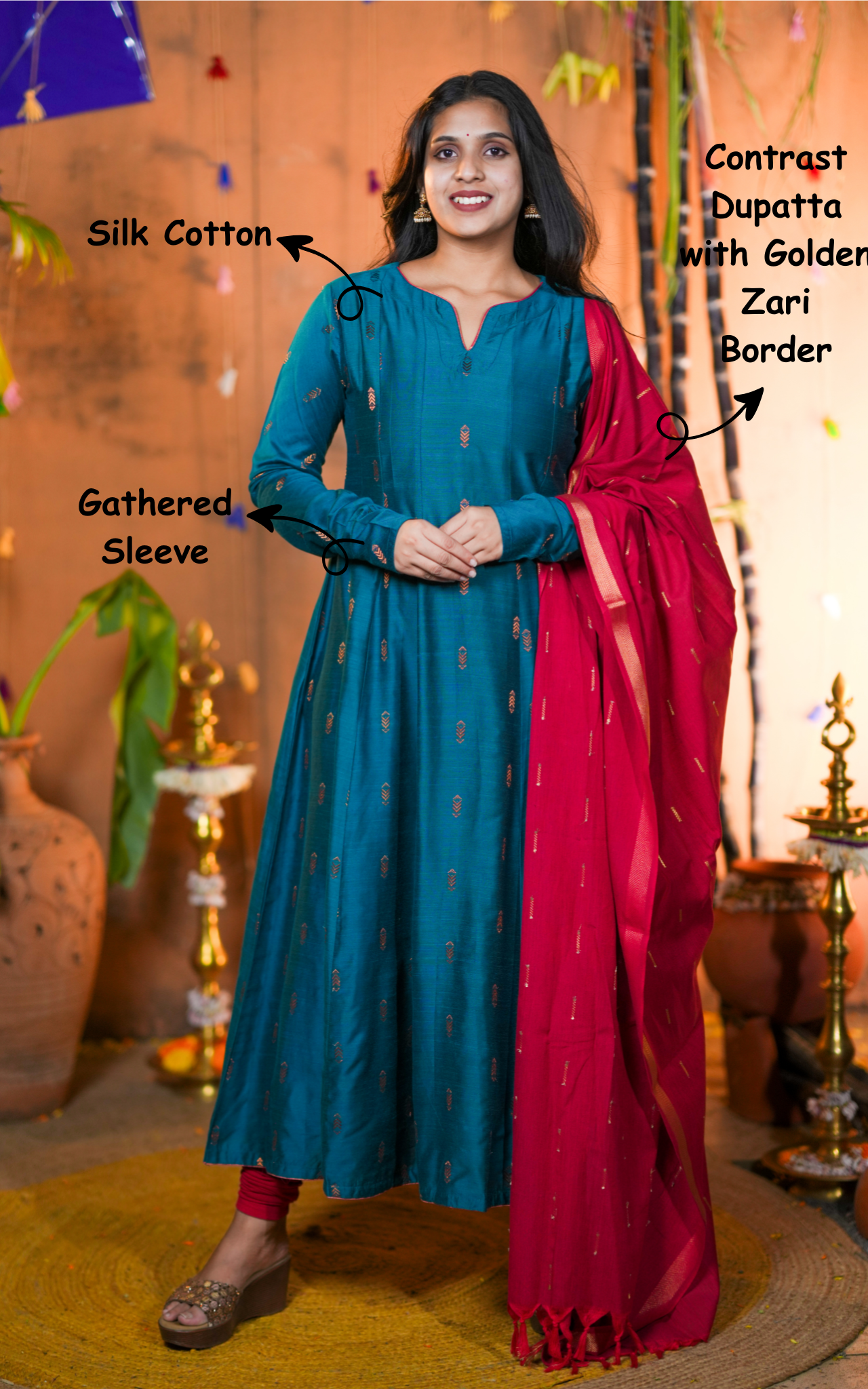 Nanmugai (Kurti+Dupatta)