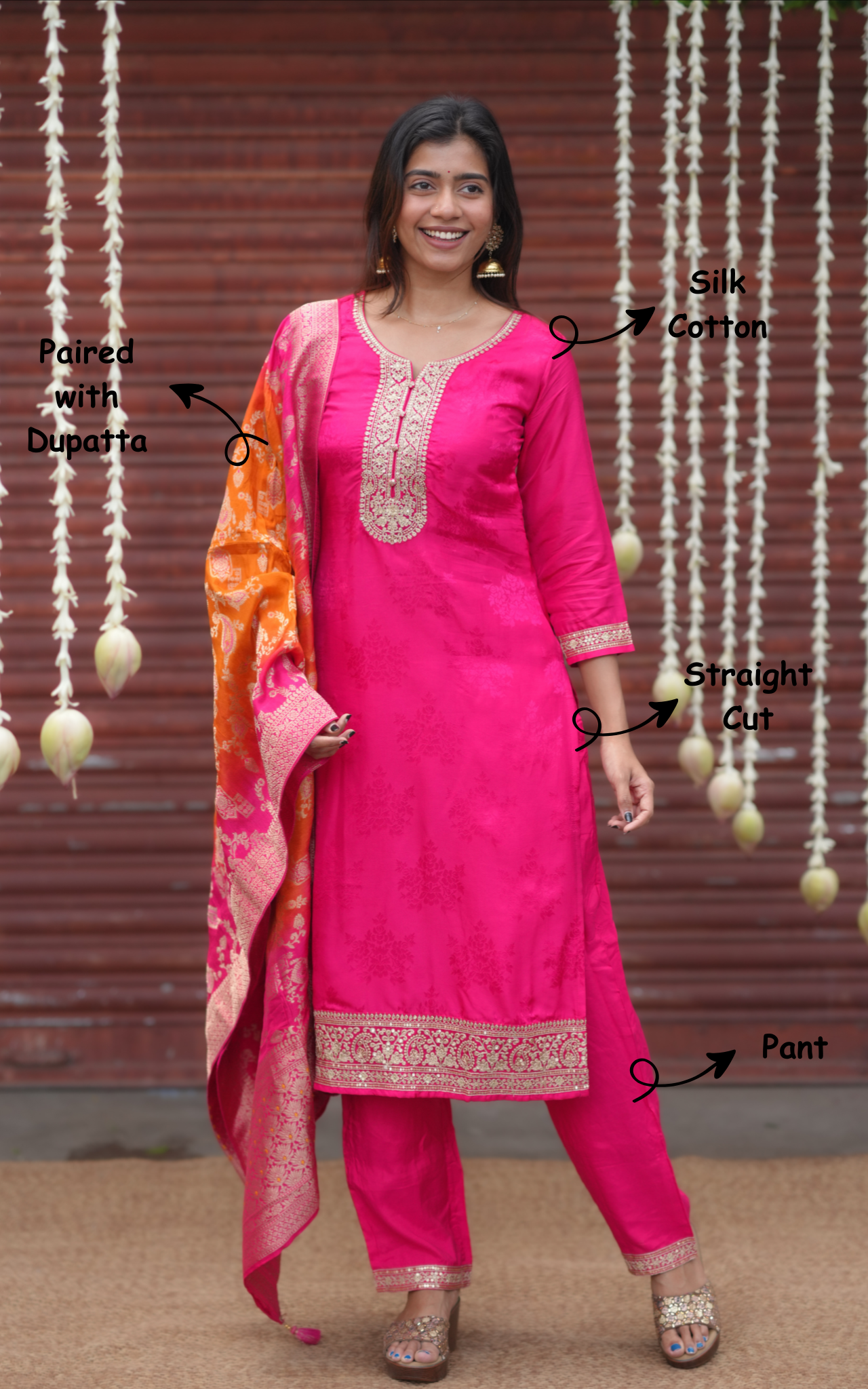 Neeraja (Kurti+Pant+Dupatta)