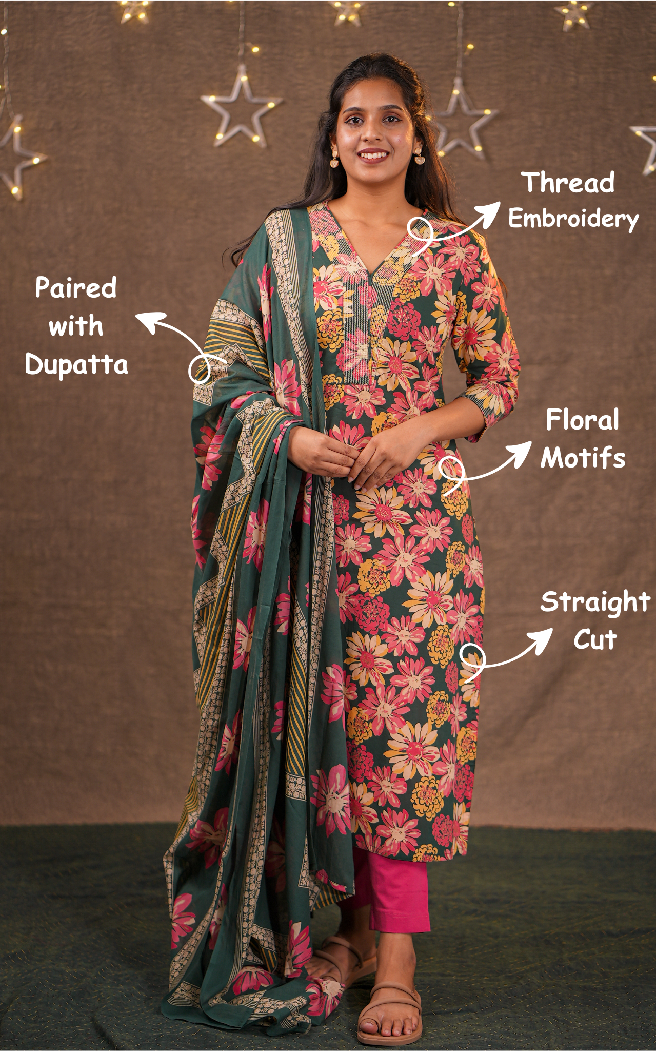 Kalaimathi B (Kurti+Dupatta)