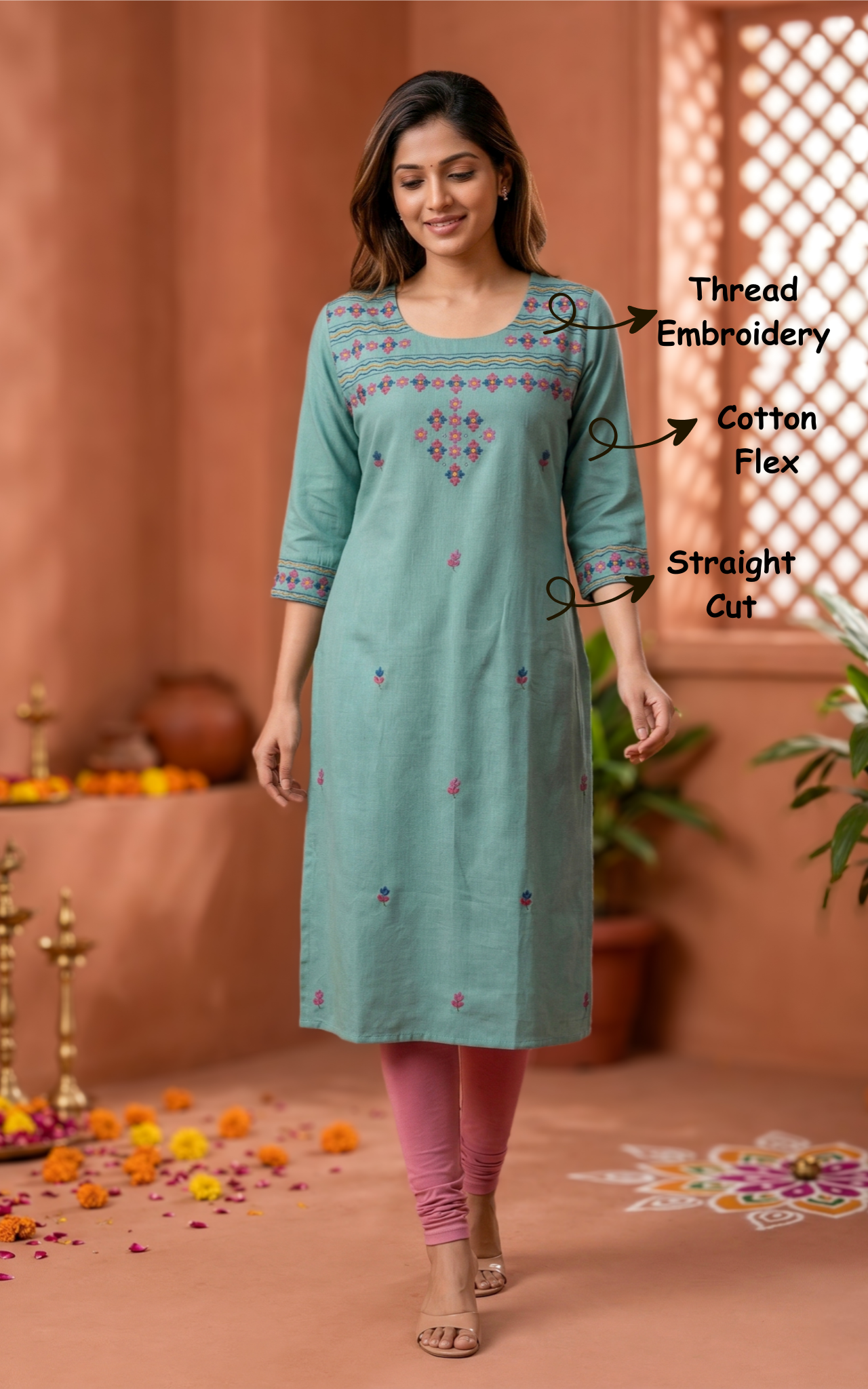 Lashitha Dusty Teal