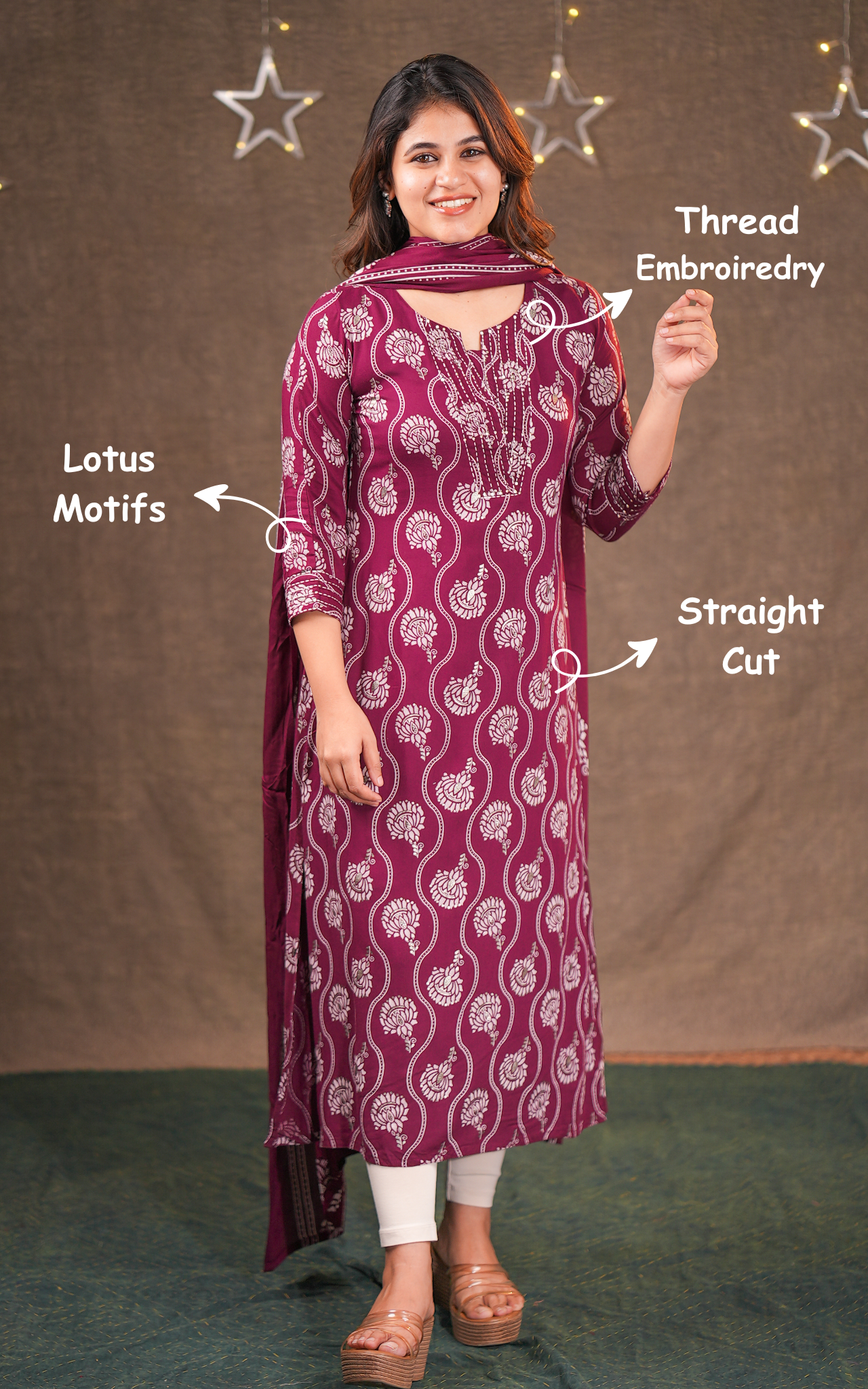 Bhavina C (Kurti+Dupatta)