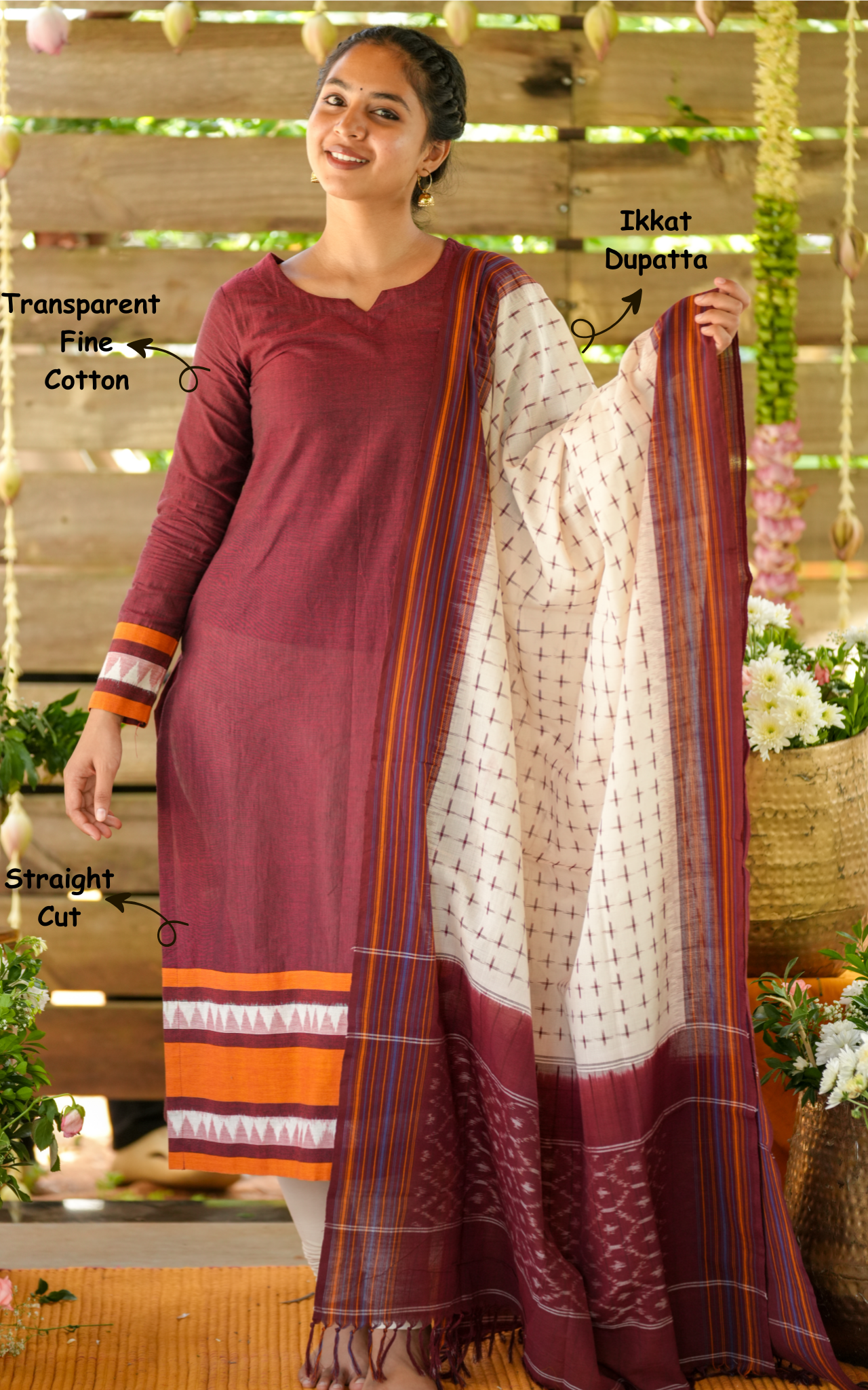 Aval Kuzhal A (Kurti+Dupatta)