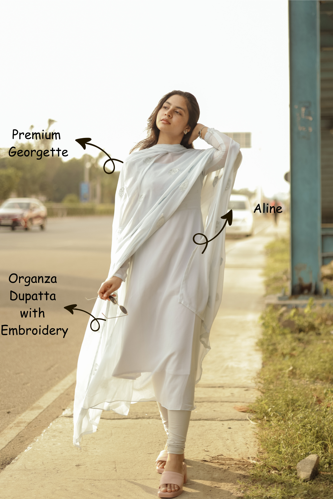 Minnale Reena Ash (Kurti+Dupatta)