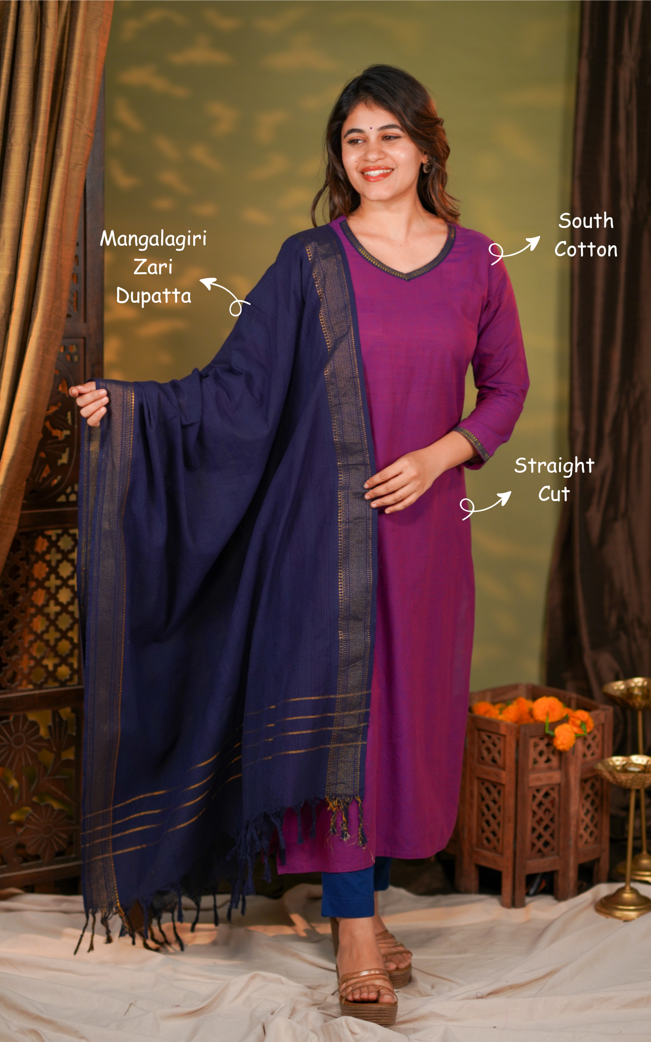 Aaruyire (Kurti+Dupatta)