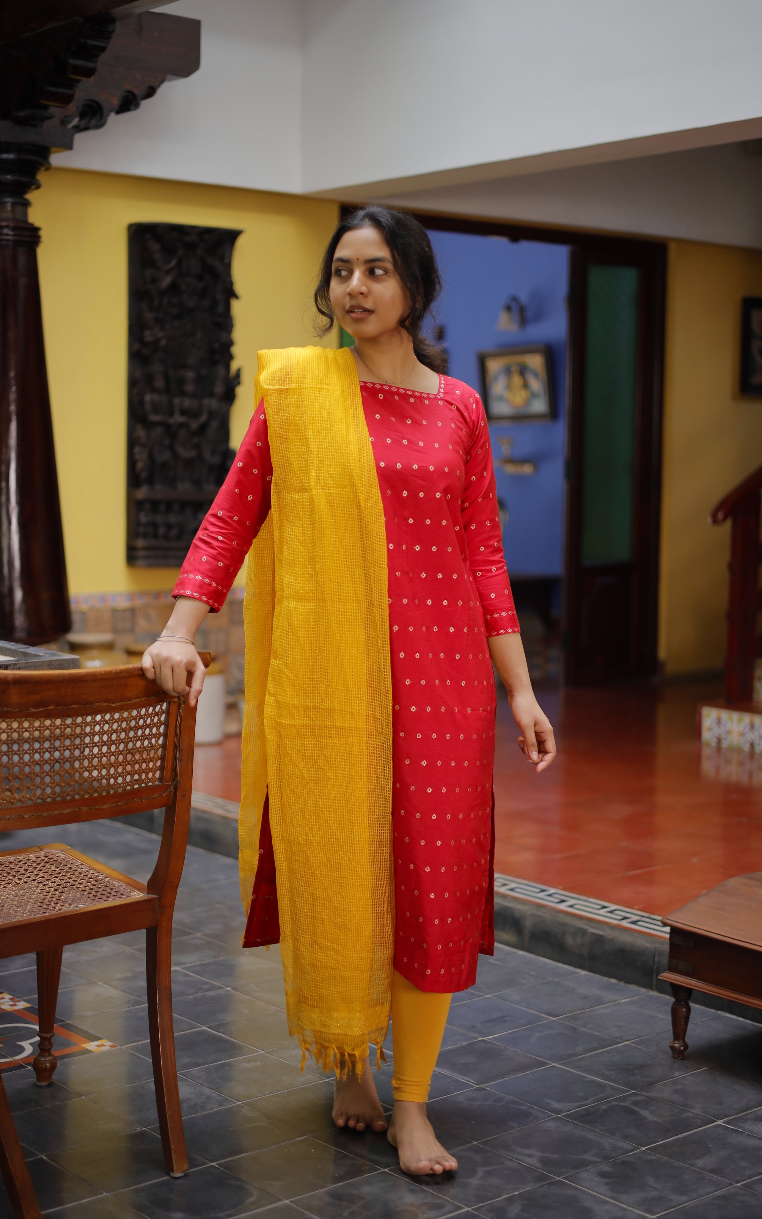 Saravana Jyotika 7 (Kurti+Dupatta)