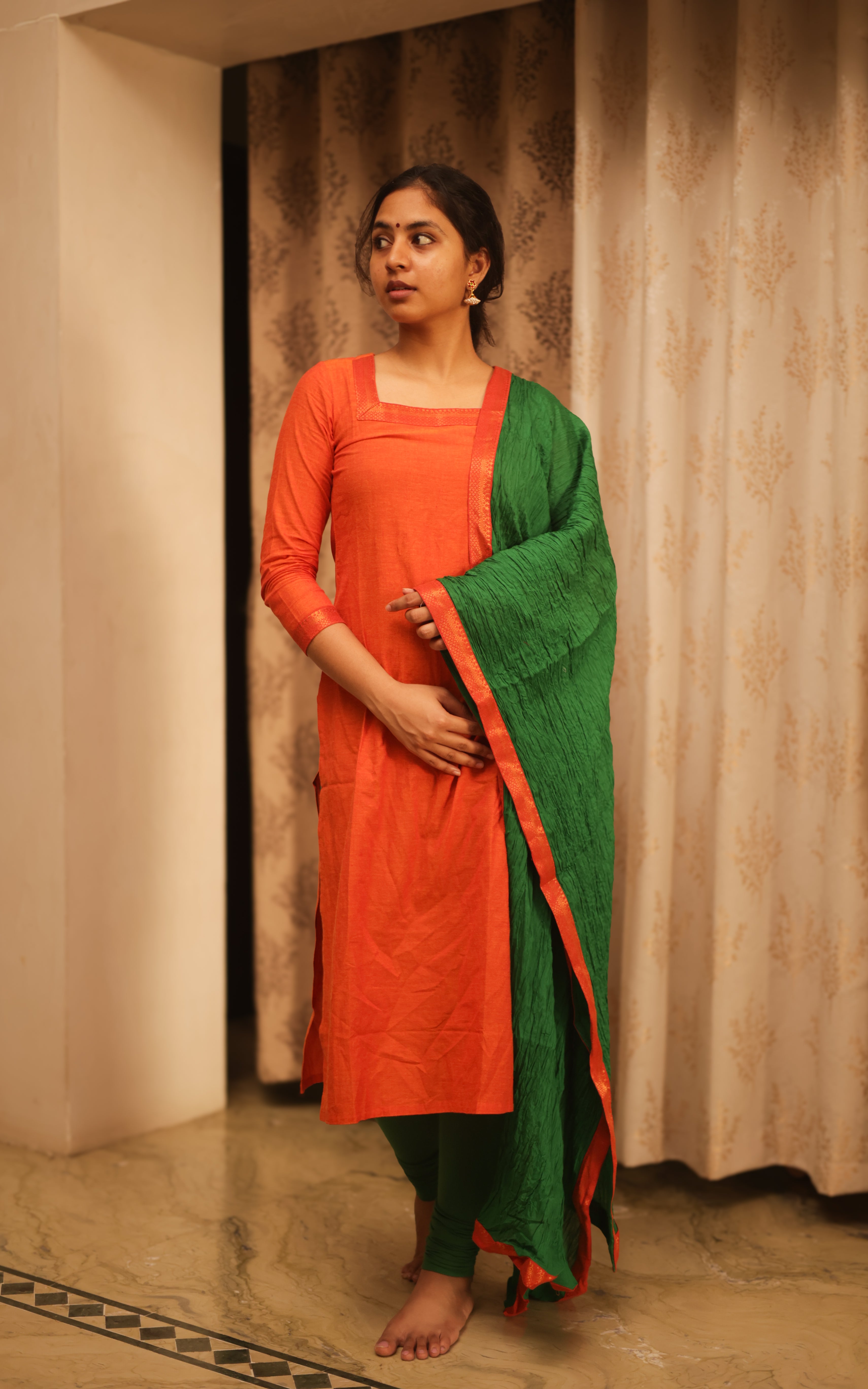 Parthen Rasithen (Kurti+Dupatta) B KURTIS Instore