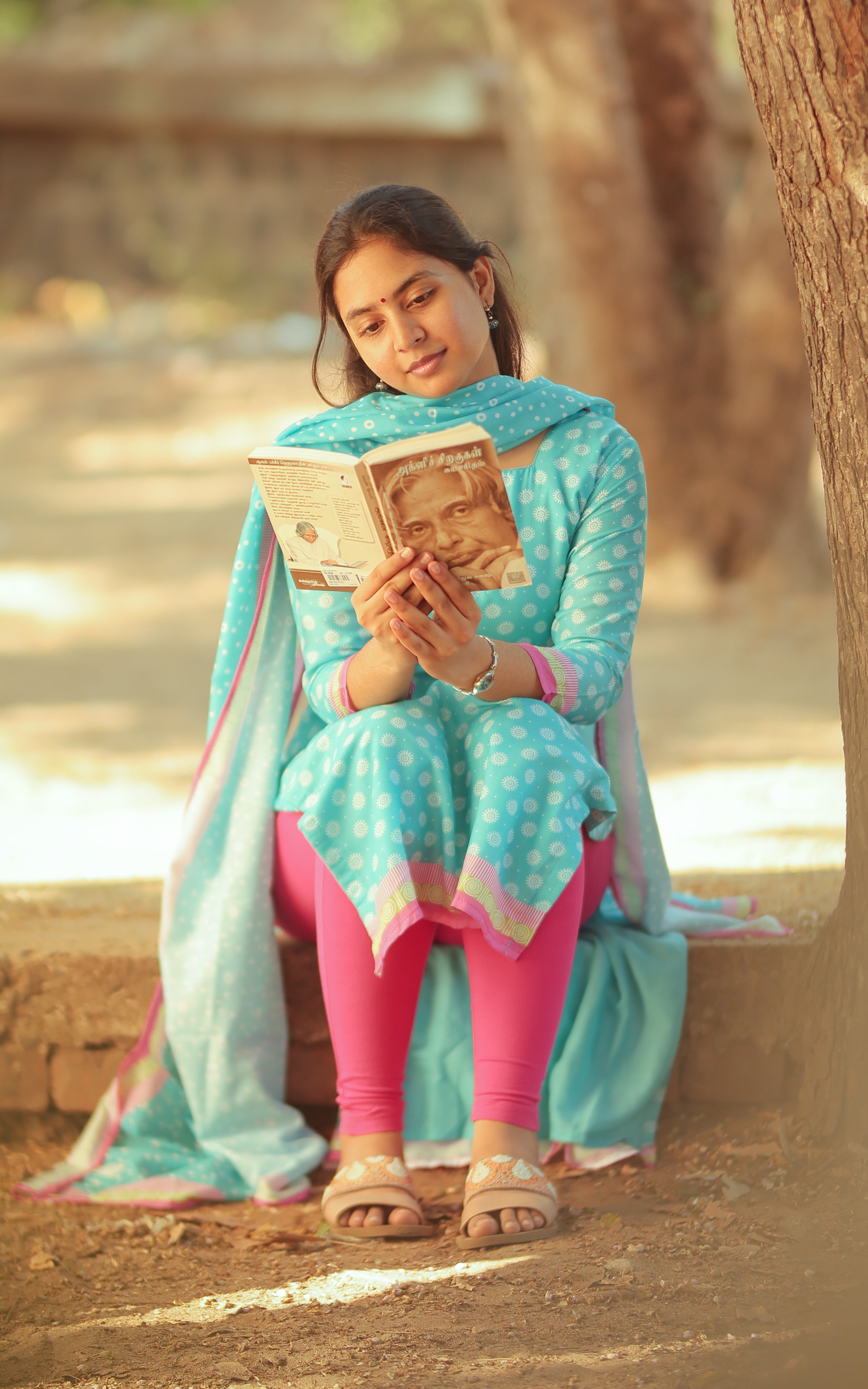 Kalloori Sky Blue (Kurti+Dupatta)