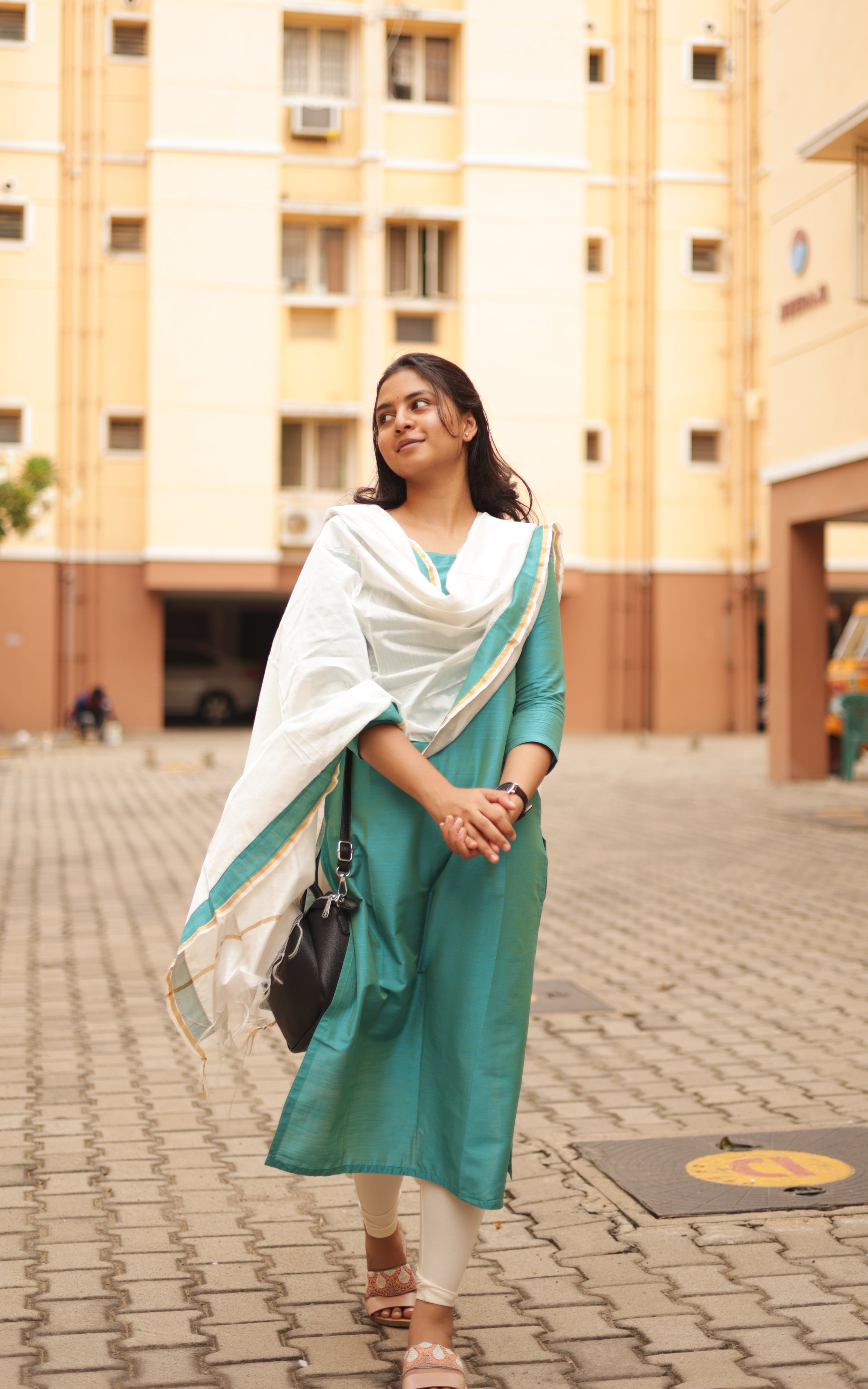 Straight Cut Kurti with Dupatta