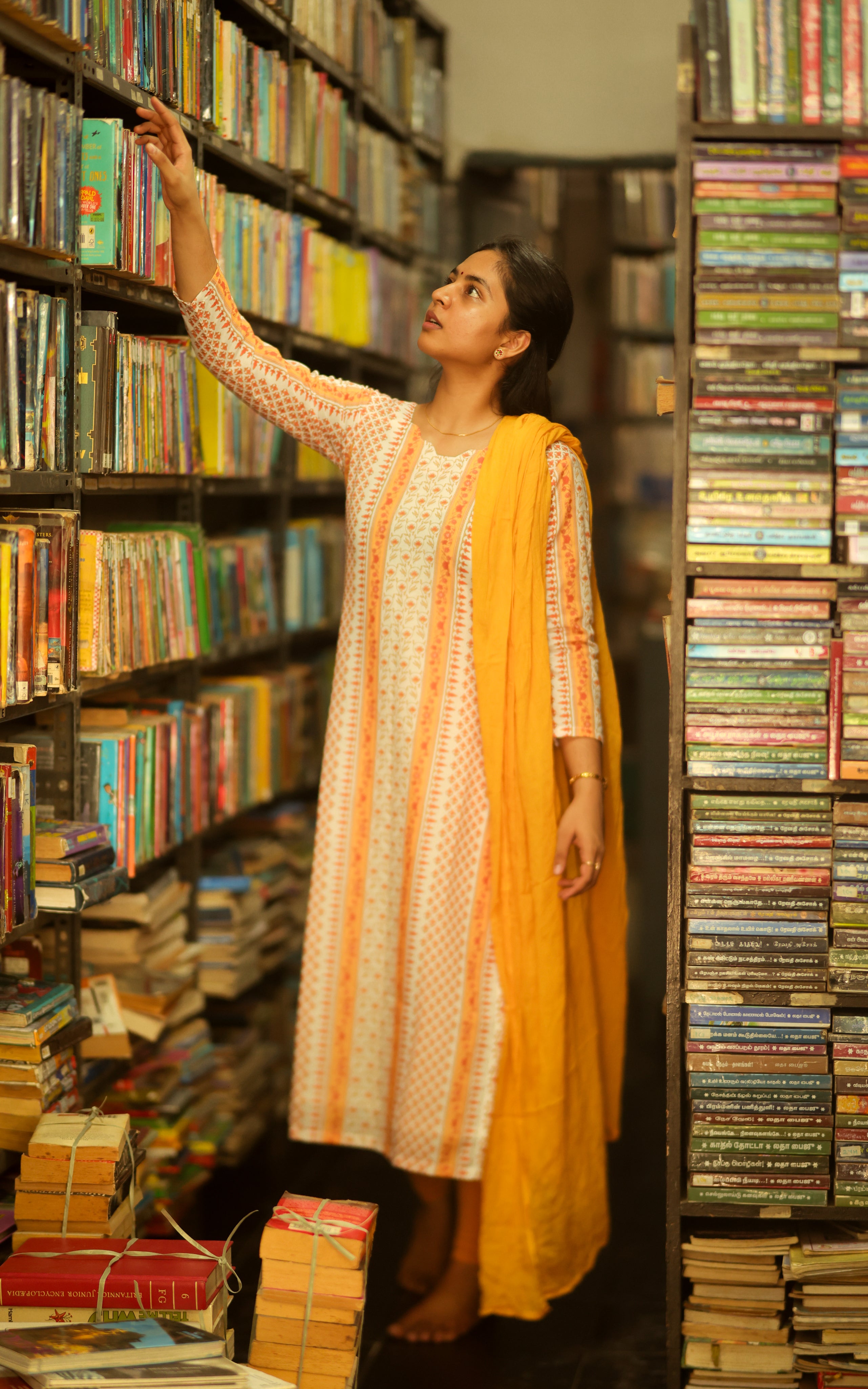 Kalloori Mustard (Kurti+Dupatta)
