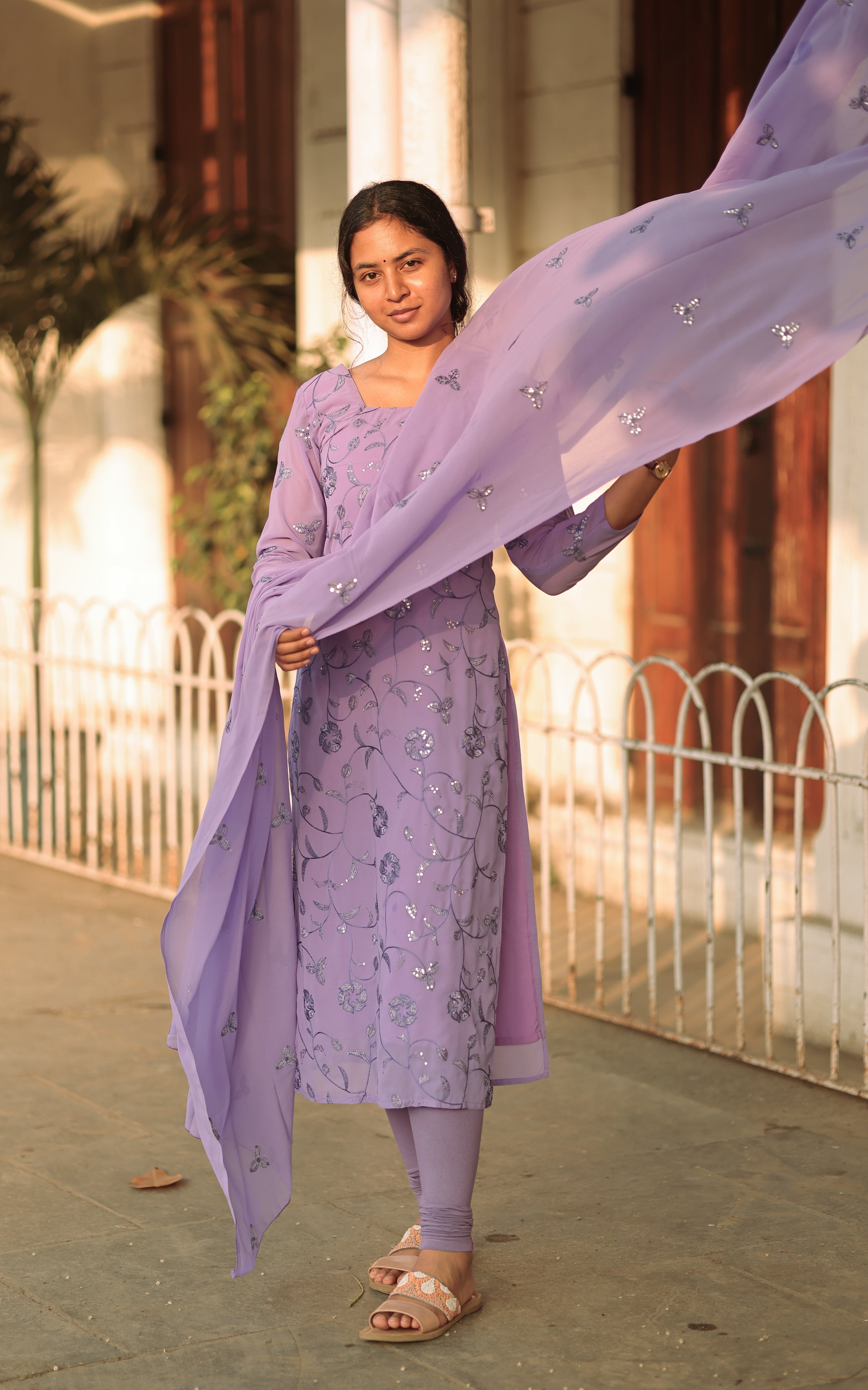 Sillunu Oru Kaadhal 4 (Kurti+Dupatta)