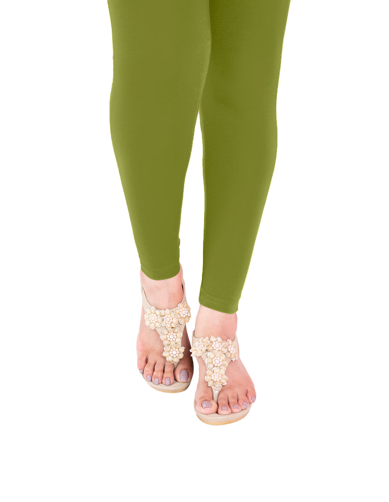 Women Green Cotton Lycra Leggings, Casual Wear, Slim Fit at Rs 95 in New  Delhi